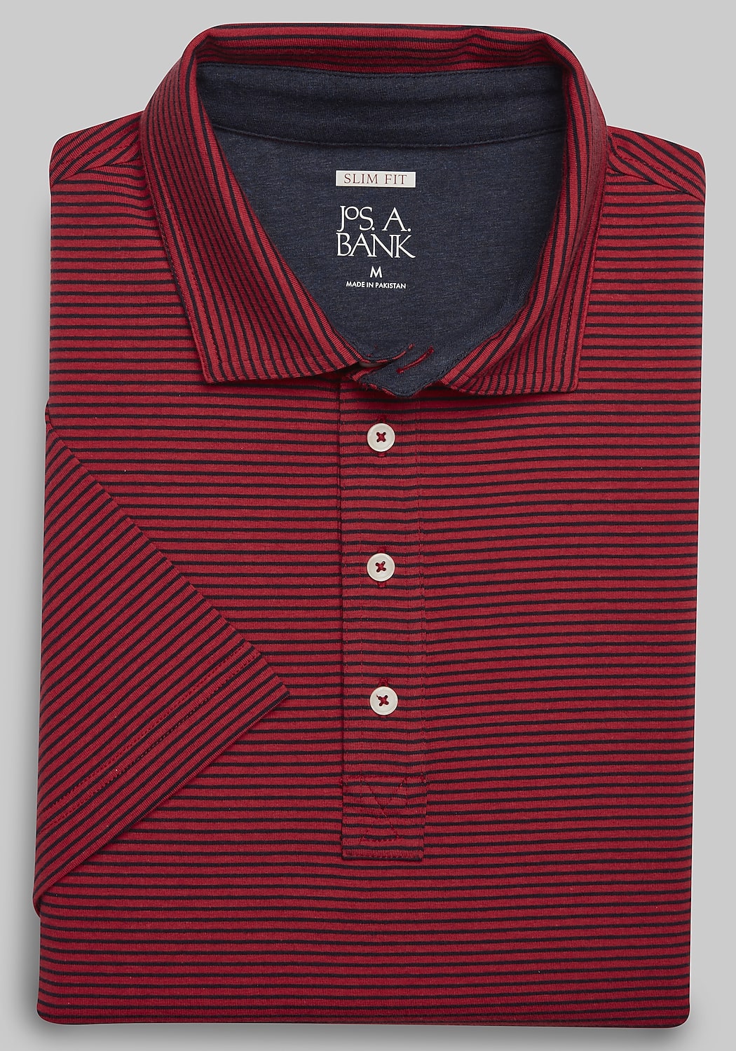 Traveler&reg; Collection Slim Fit Comfort Stretch Jacquard Polo - Big & Tall CLEARANCE