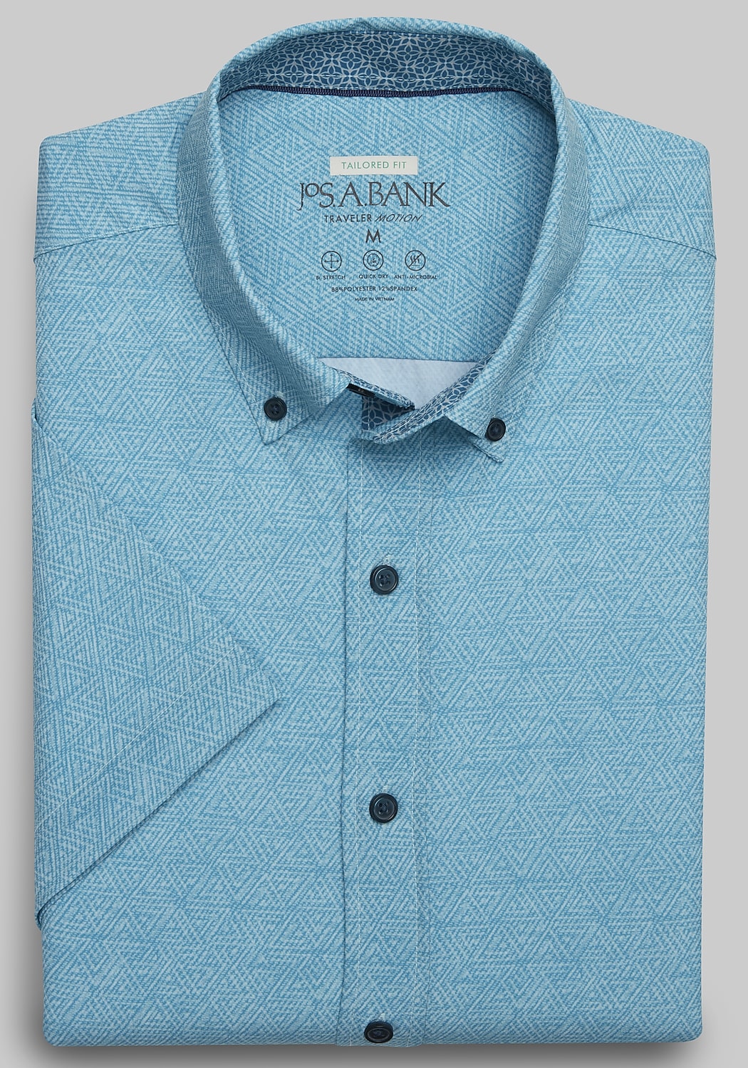 Traveler Motion Tailored Fit 4 Way Stretch Short Sleeve Sportshirt CLEARANCE
