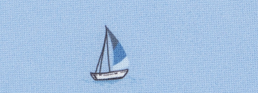 Color Blue Sail Boat