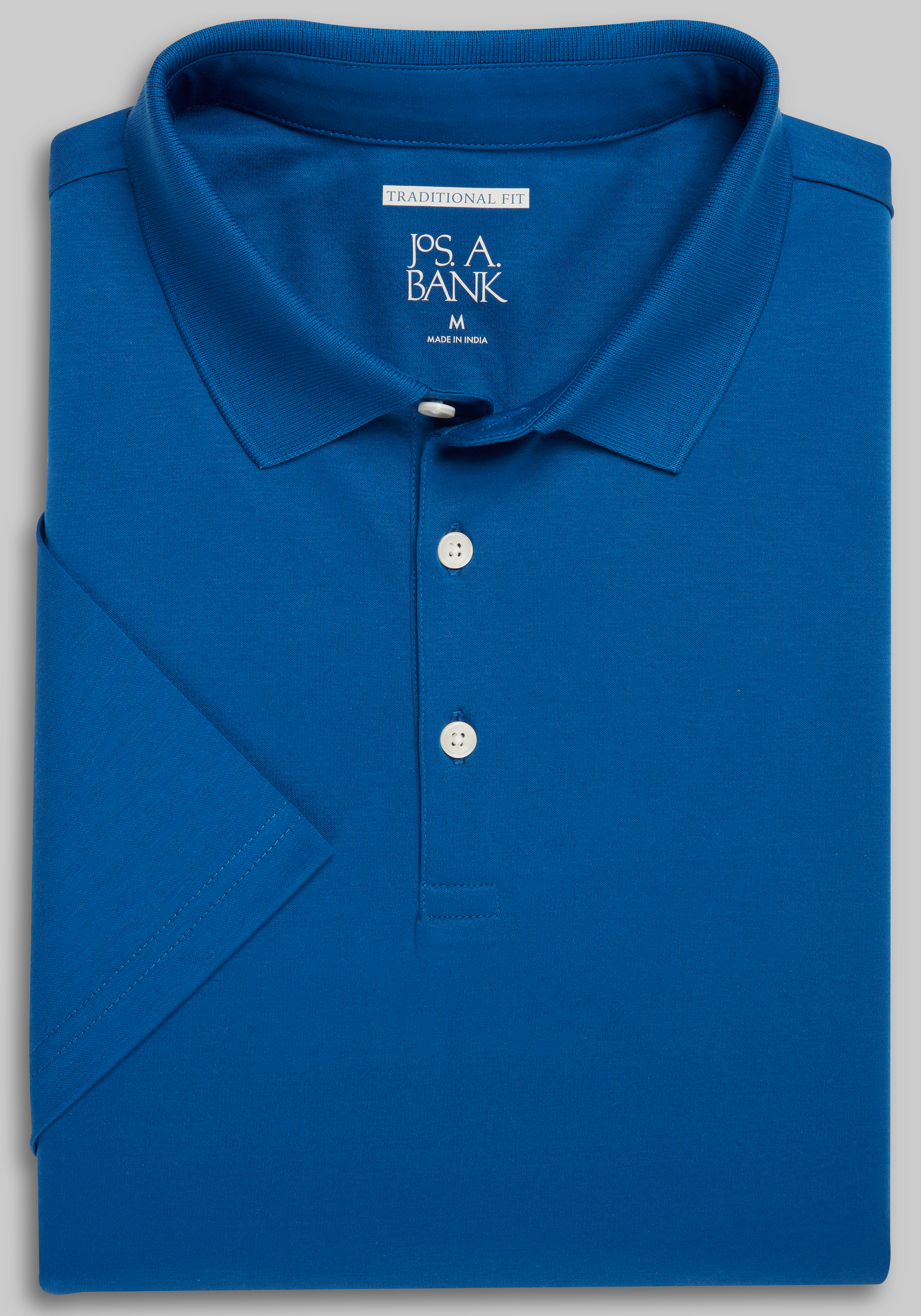 Men's Casual Tops, Jos. A. Bank Traditional Fit Comfort Stretch Interlock Polo - Jos A Bank