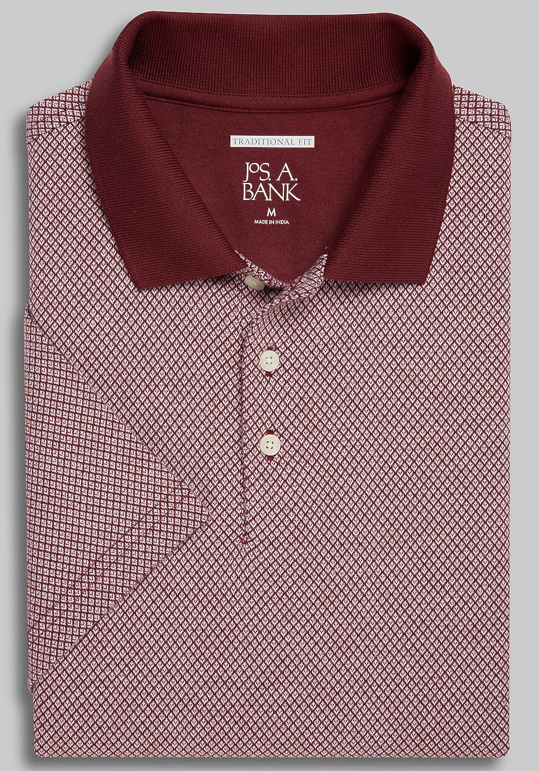 Jos. A. Bank Traditional Fit Comfort Stretch Jacquard Polo - Big & Tall CLEARANCE