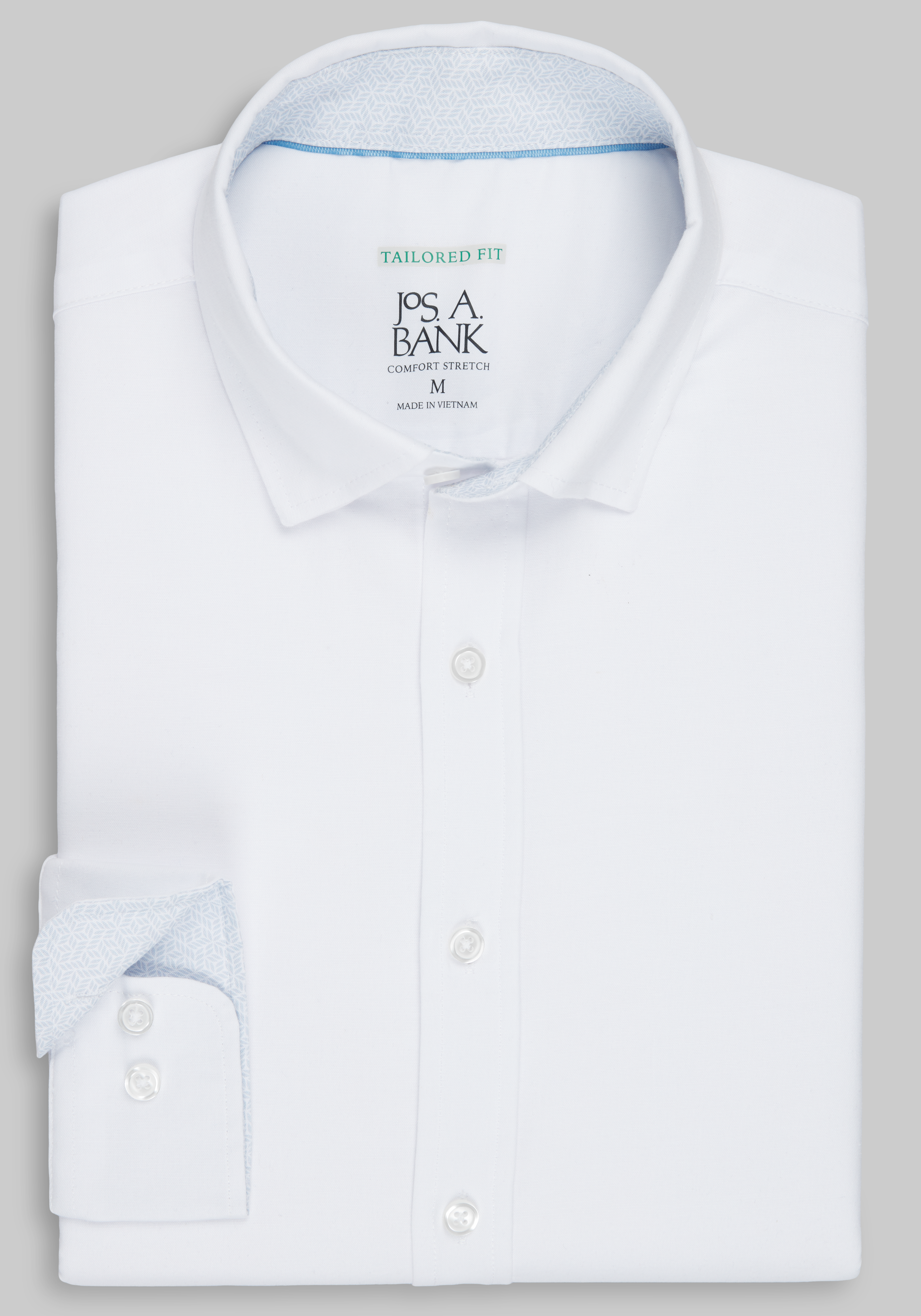 Men's Sale, Traveler&reg; Collection Tailored Fit Solid Hybrid Sportshirt - Big & Tall - Jos A Bank