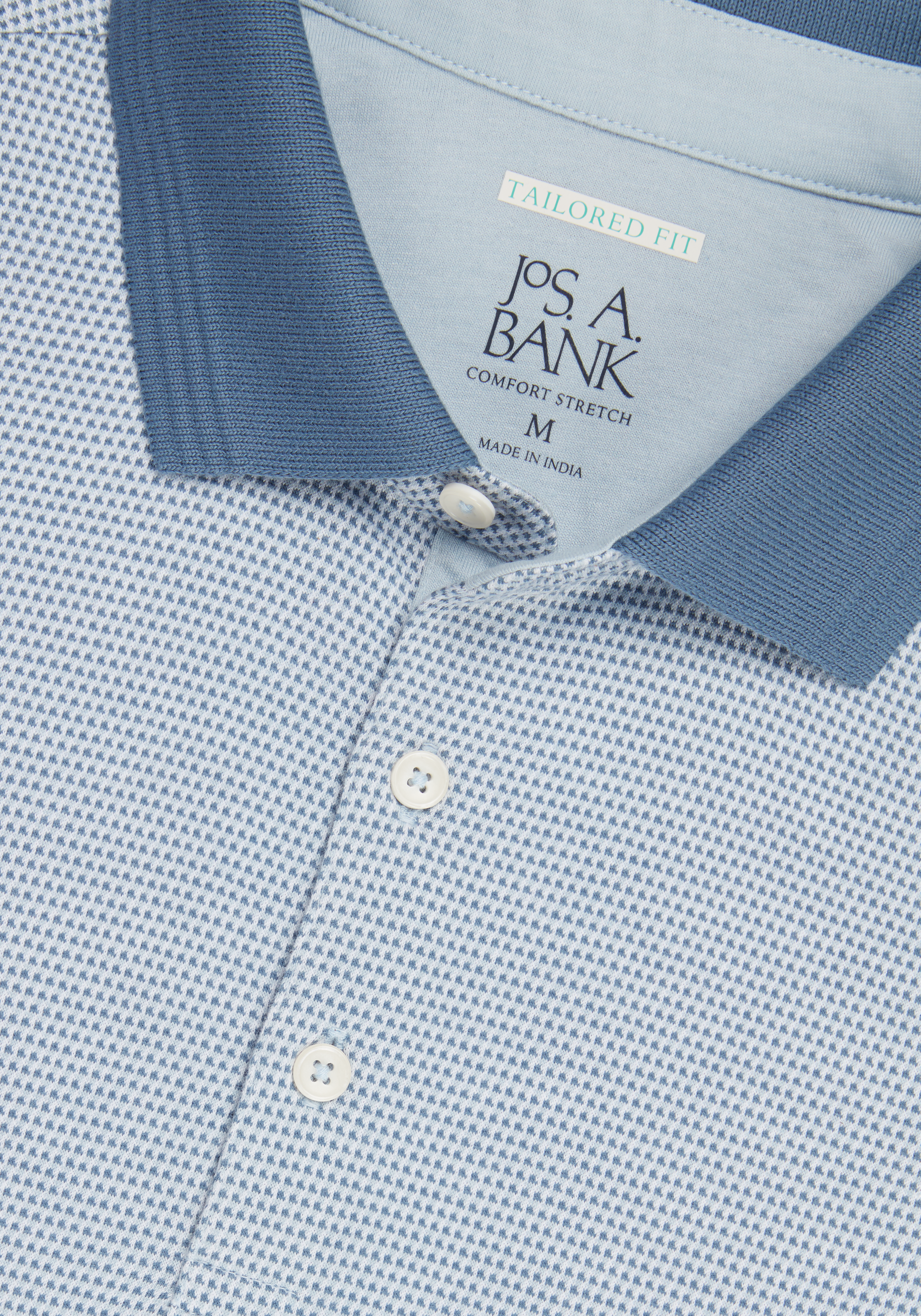 Jos. A. Bank Tailored Fit Jacquard Polo Shirt - Big & Tall CLEARANCE