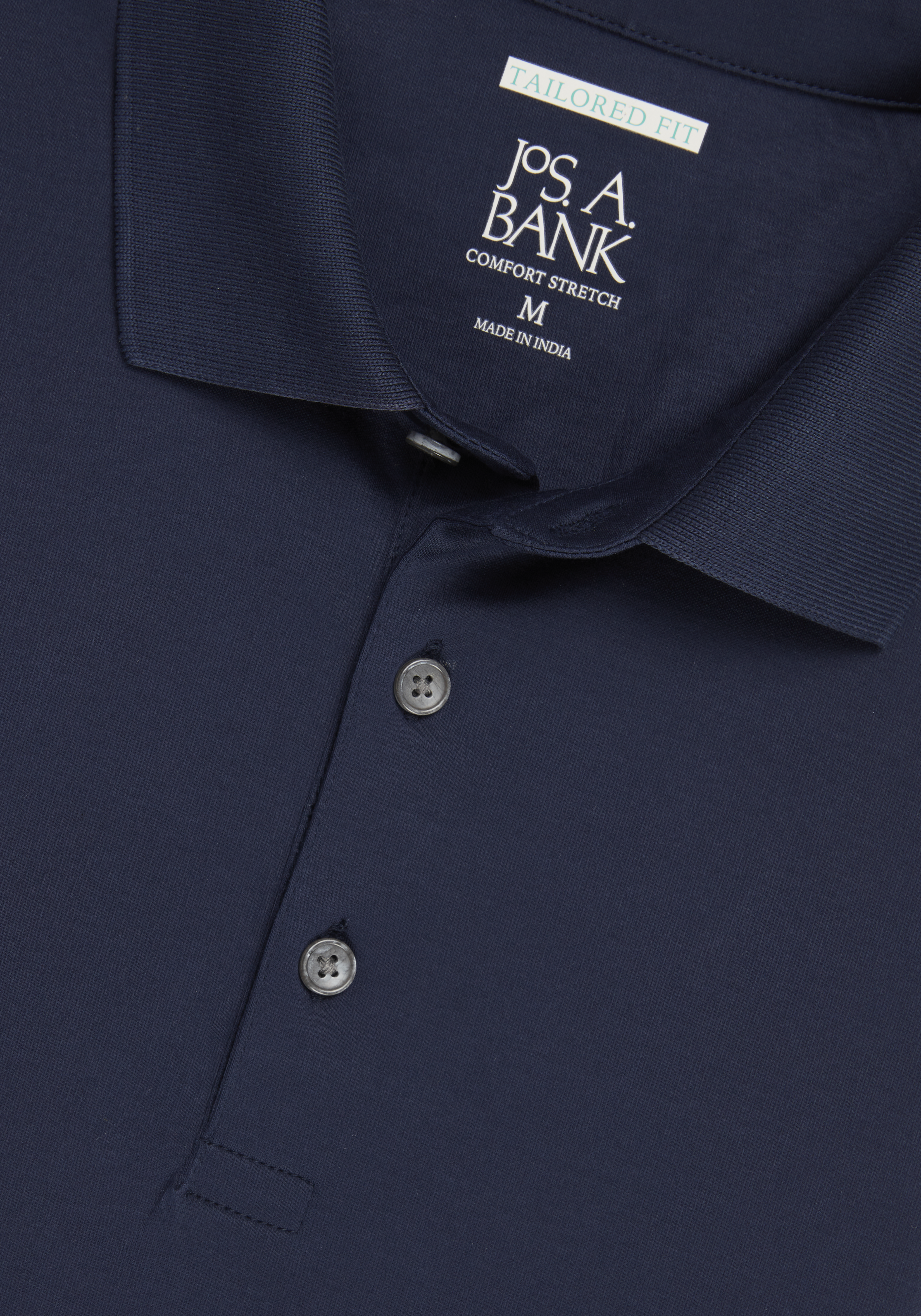 Jos. A. Bank Traditional Fit Interlock Long Sleeve Polo - Big & Tall CLEARANCE