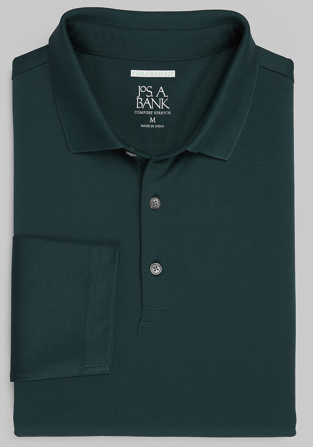 Jos. A. Bank Tailored Fit Interlock Long Sleeve Polo CLEARANCE