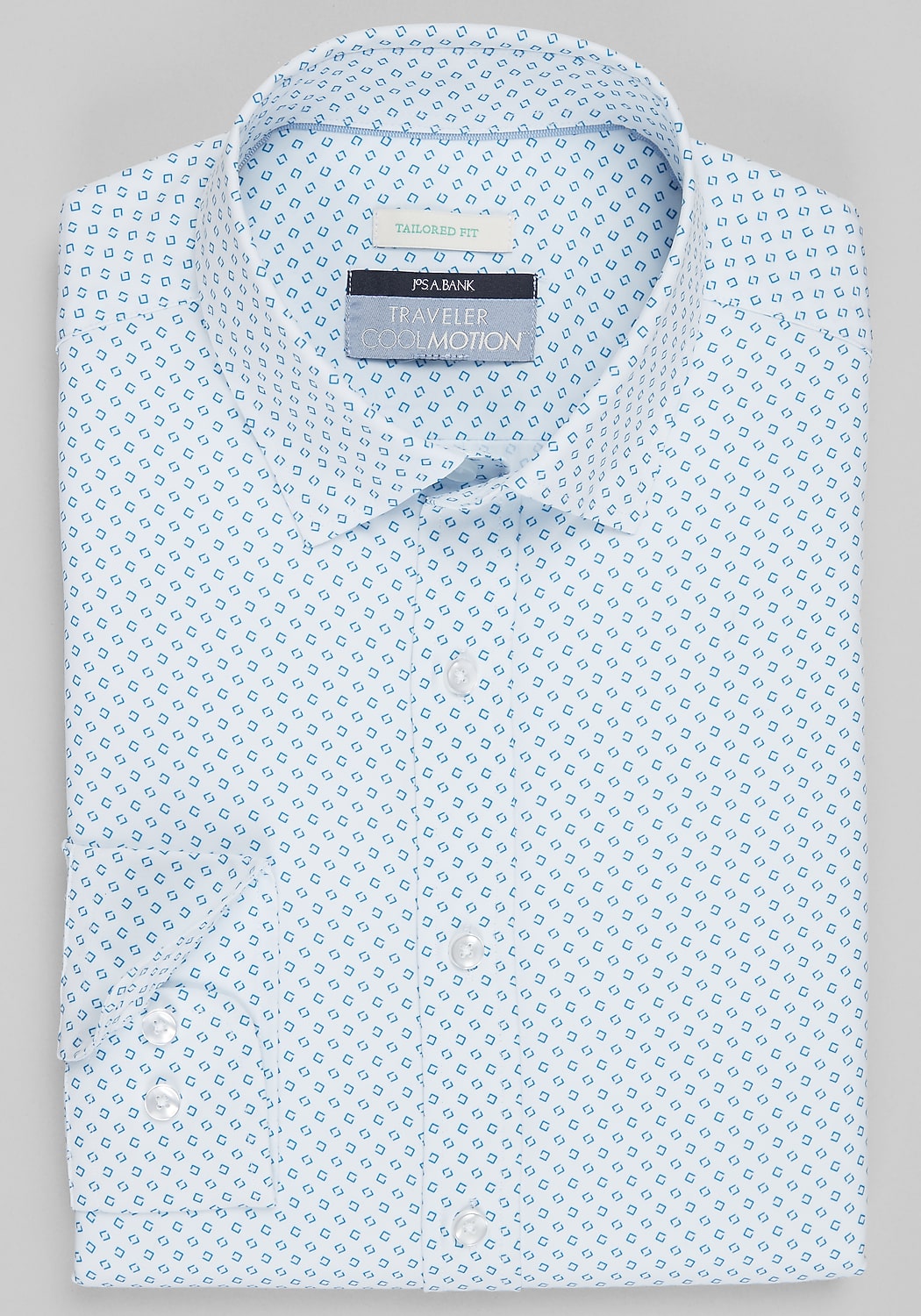 Traveler&reg; Collection Tailored Fit Broken Box 4-Way Stretch Sportshirt - Big & Tall