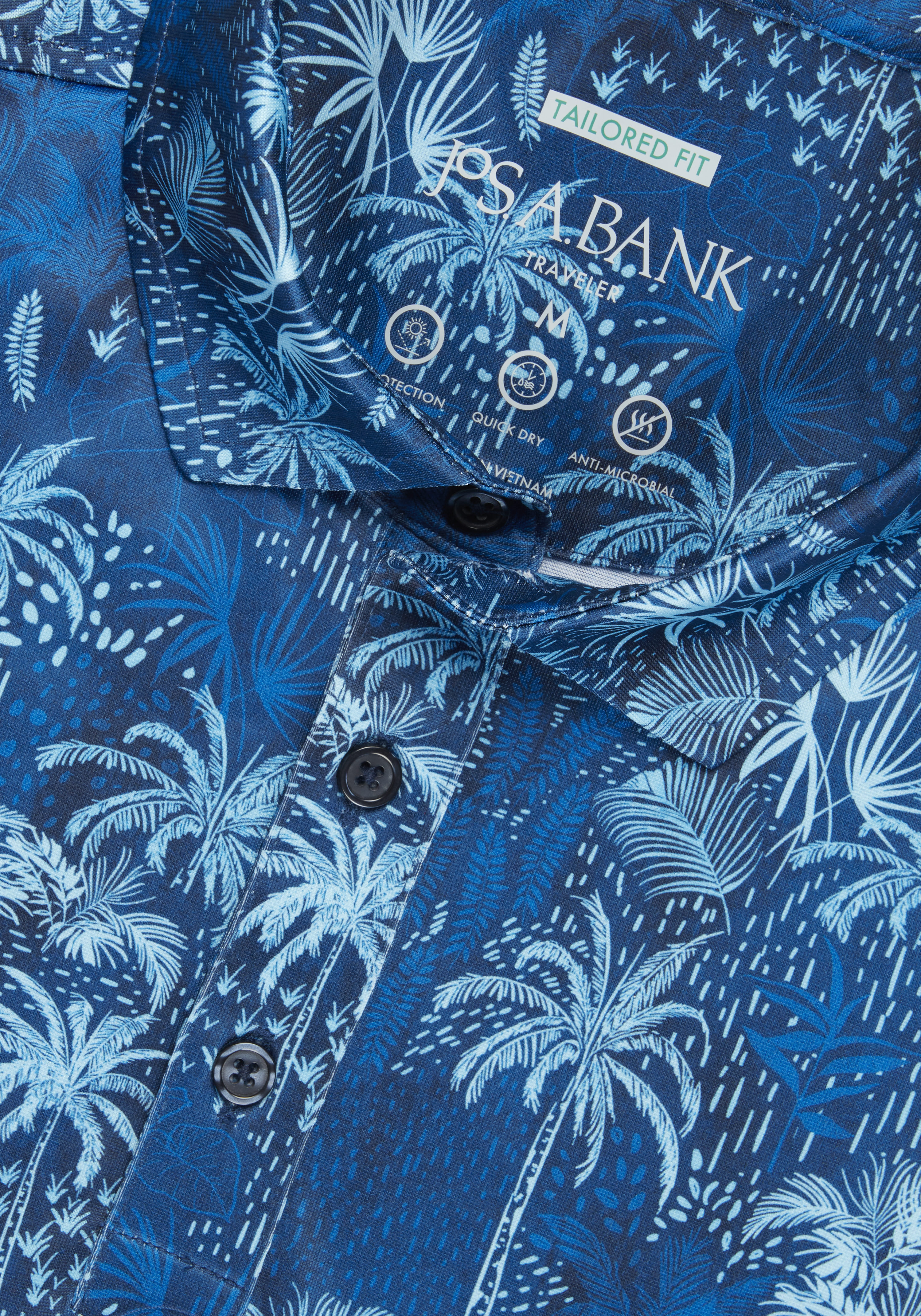 Traveler® Collection Tailored Fit Tropical Forest Polo CLEARANCE