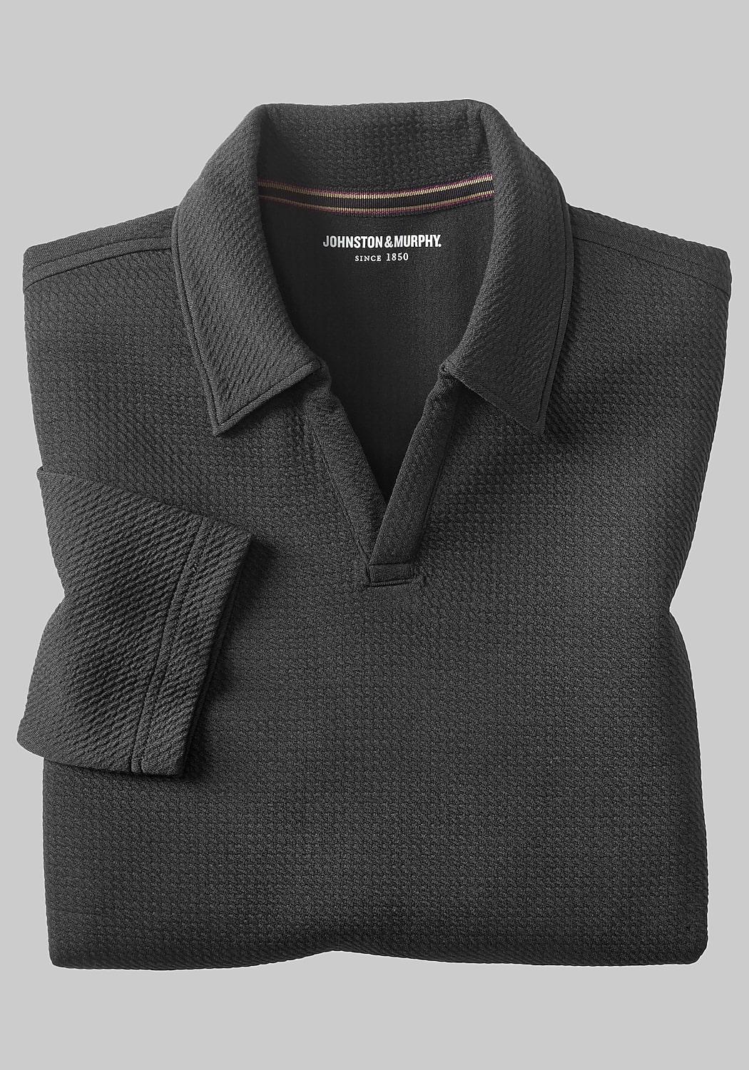 Johnston & Murphy Sedona Long-Sleeve V-Neck Polo