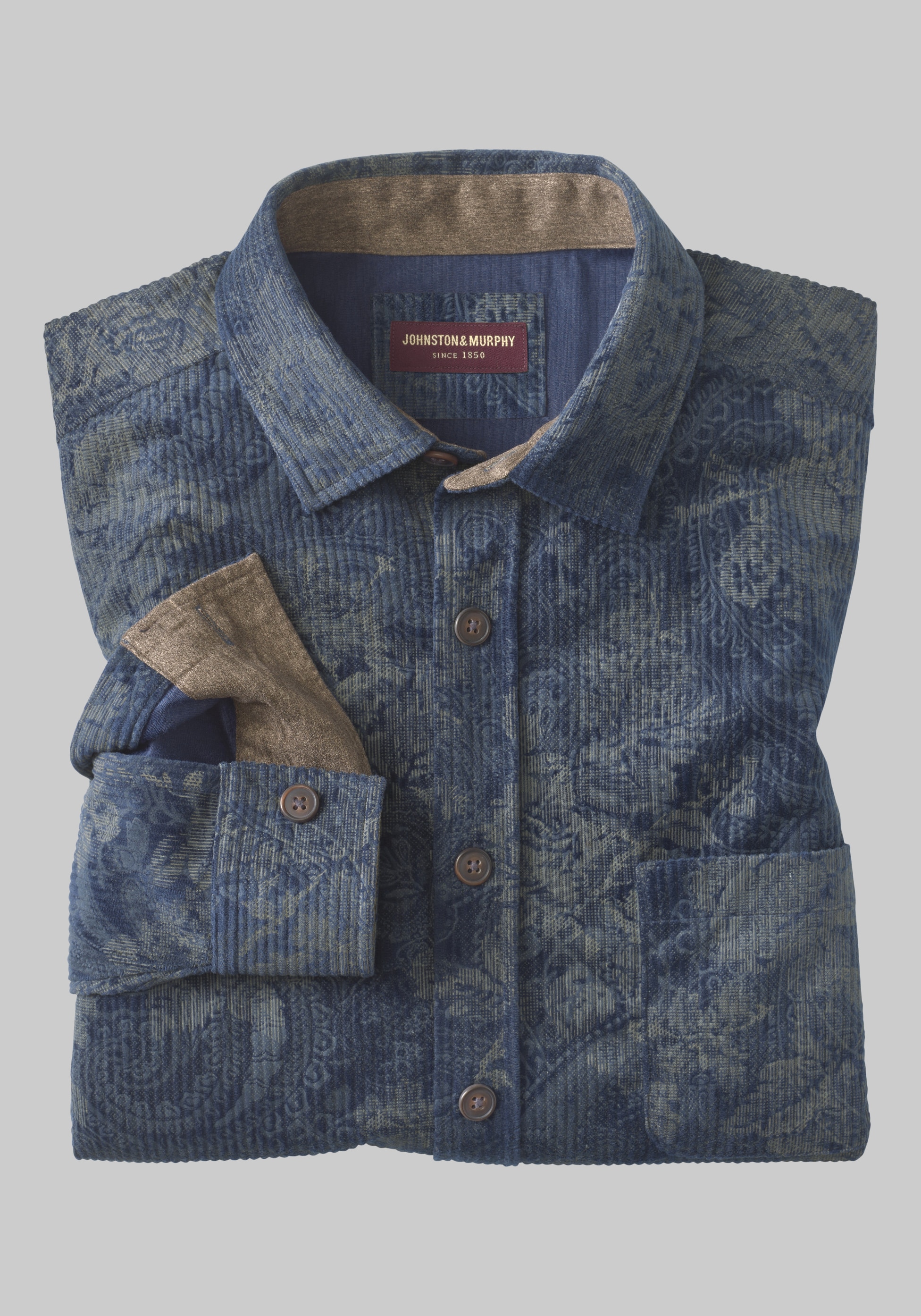 Johnston & Murphy Tailored Fit Cutler Corduroy Shirt