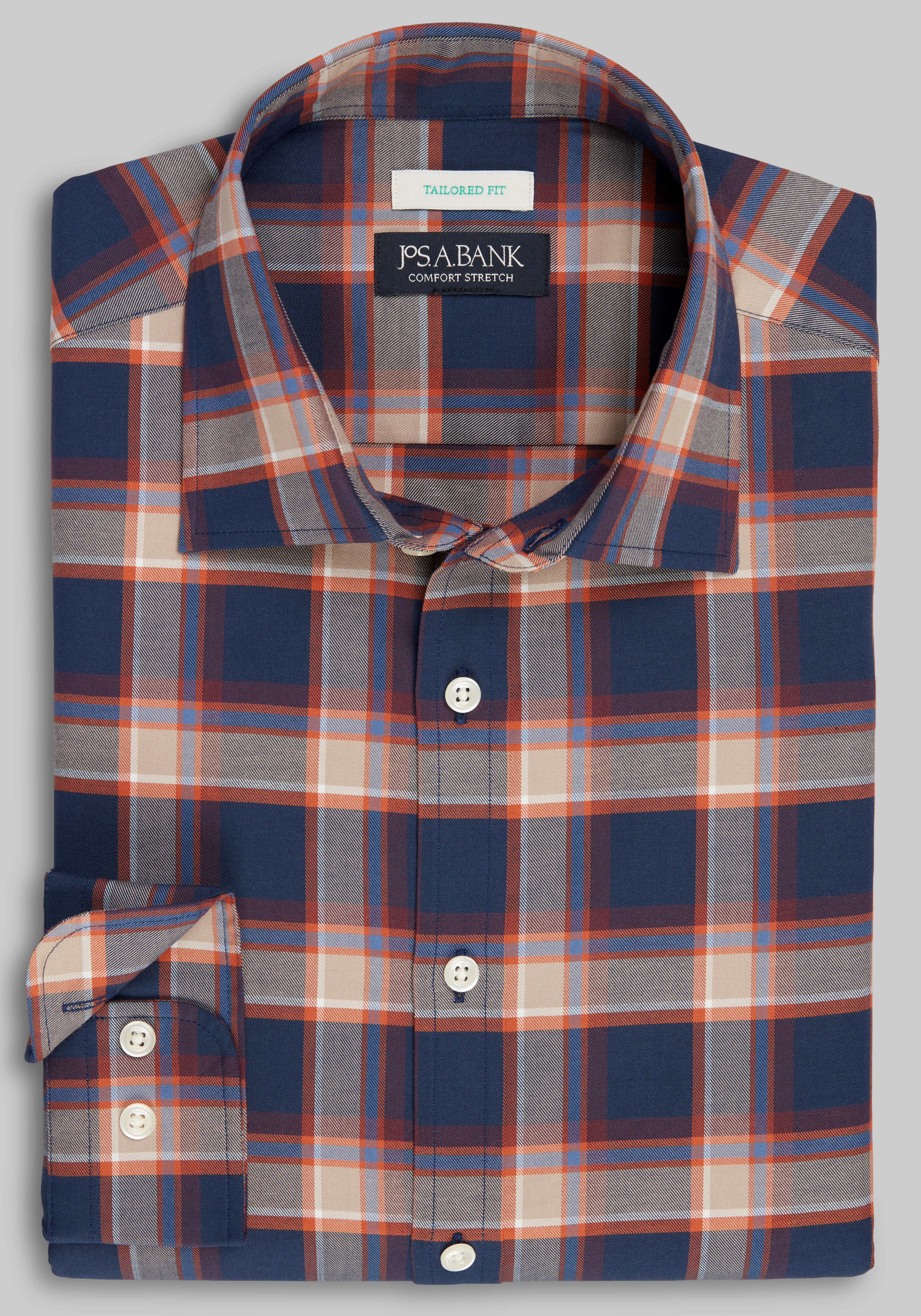 Men's Sale, Jos. A. Bank Tailored Fit Plaid Sportshirt - Big & Tall - Jos A Bank