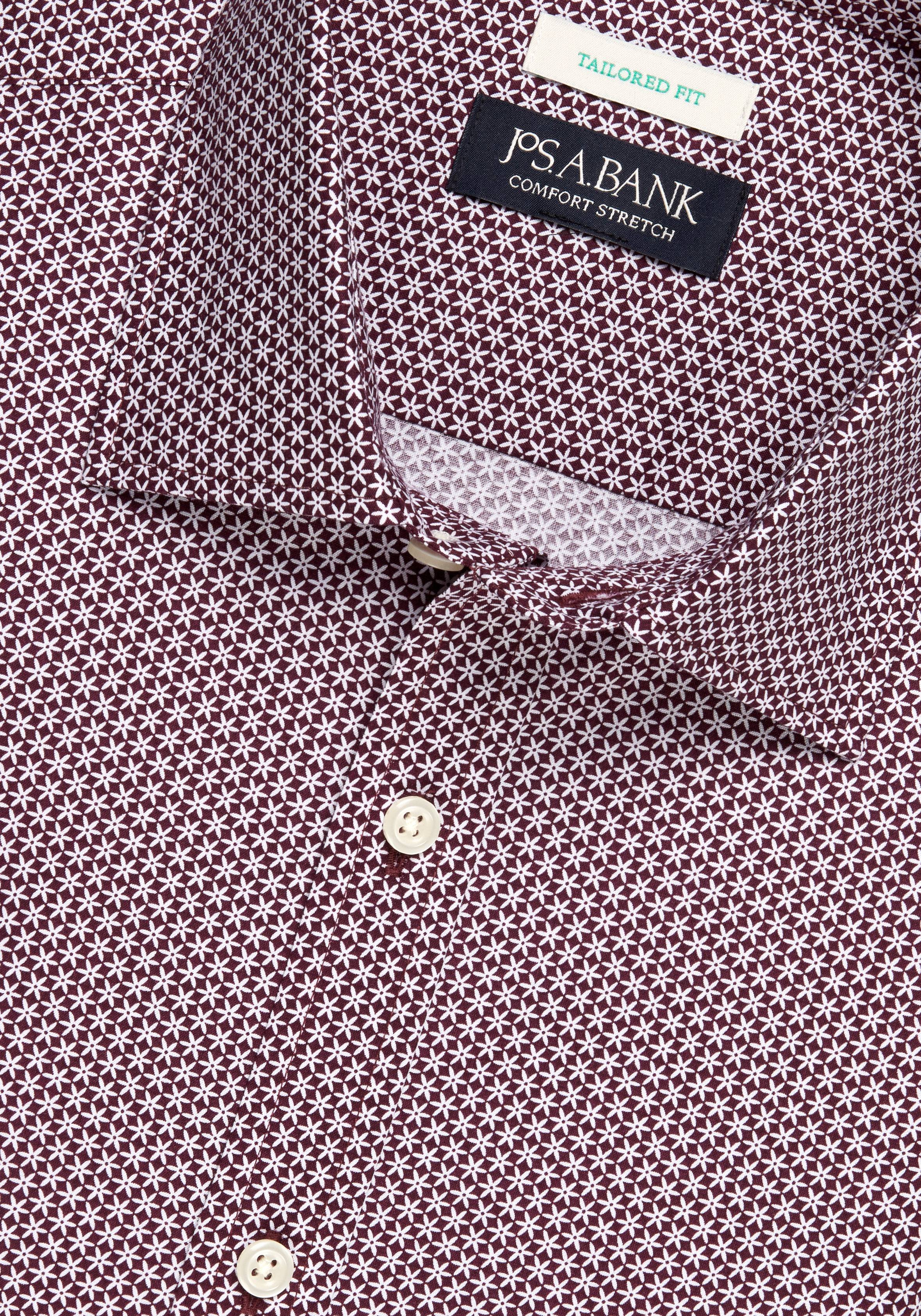 Jos. A. Bank Tailored Fit Star Print Sportshirt CLEARANCE