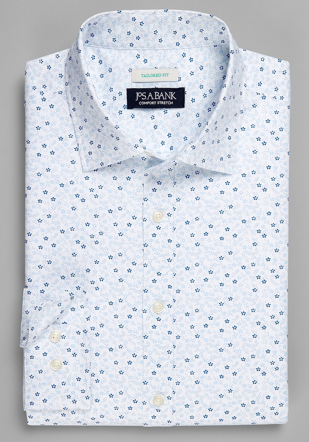 Jos. A. Bank Tailored Fit Daisy Fields Long Sleeve Sportshirt
