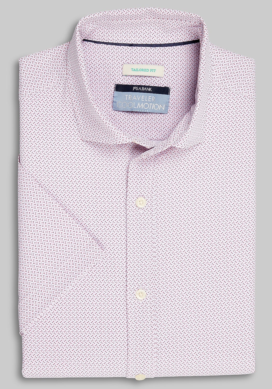 Traveler Collection Tailored Fit Dash 4-Way Stretch Short Sleeve Sportshirt - Big & Tall