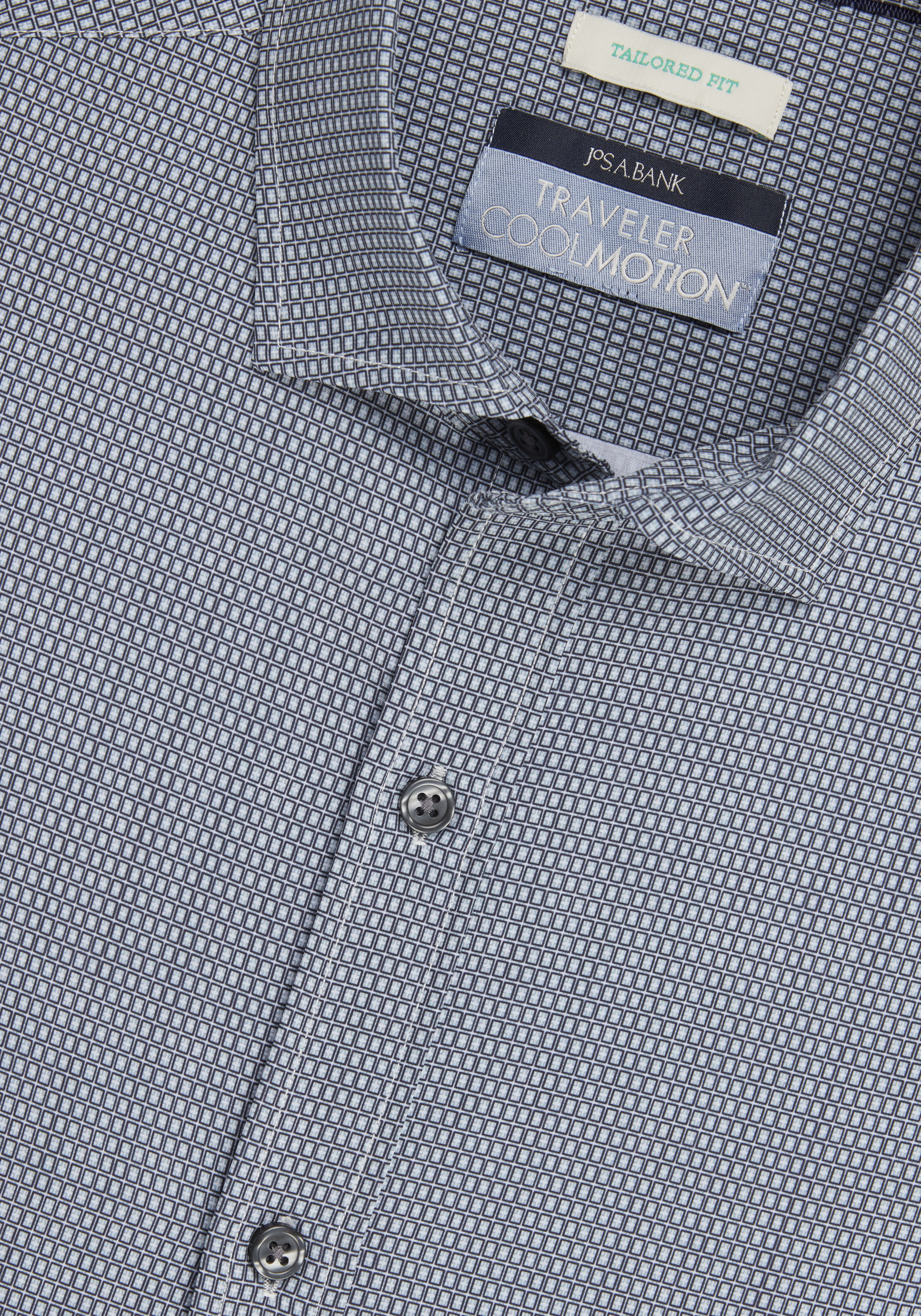 Traveler® Collection Tailored Fit Small Square 4-Way Stretch Sportshirt CLEARANCE