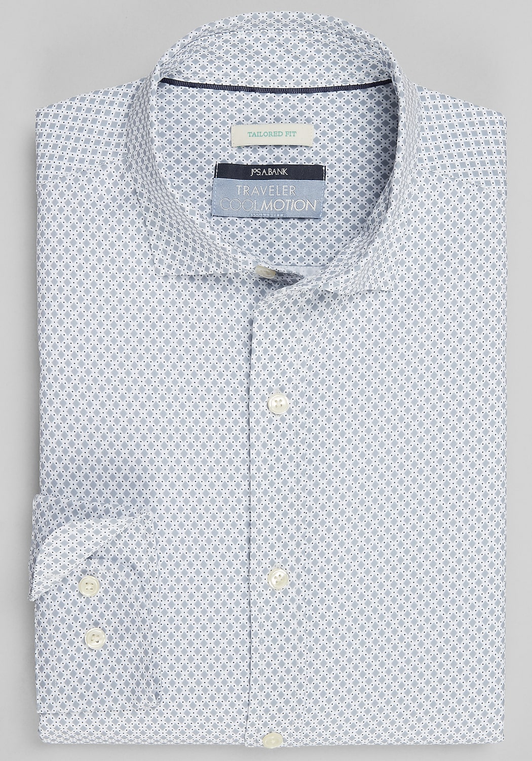 Traveler Collection Tailored Fit Diamond 4-Way Stretch Sportshirt - Big & Tall