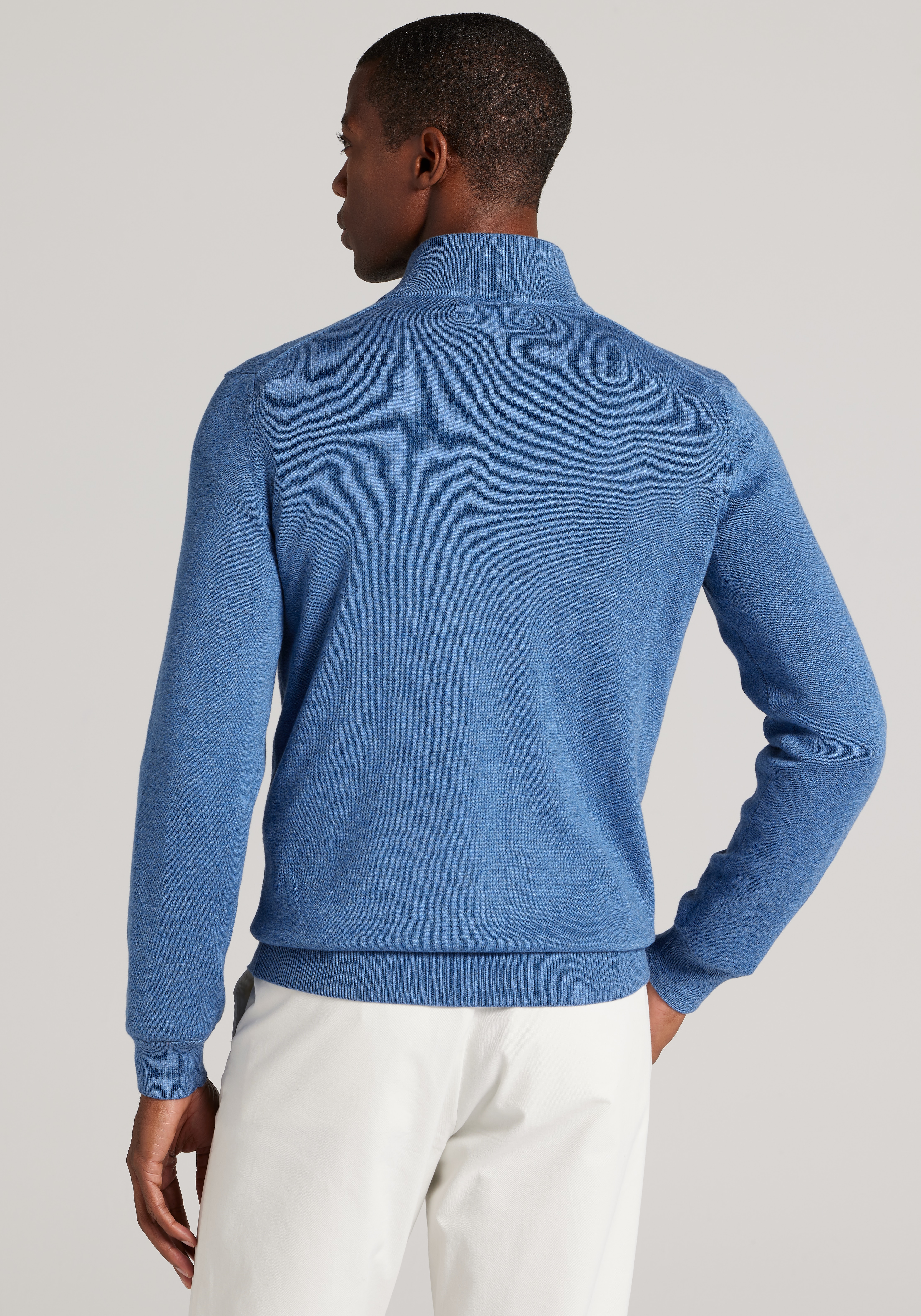 Jos. A. Bank Tailored Fit Pima Cotton 1/4-Zip Sweater