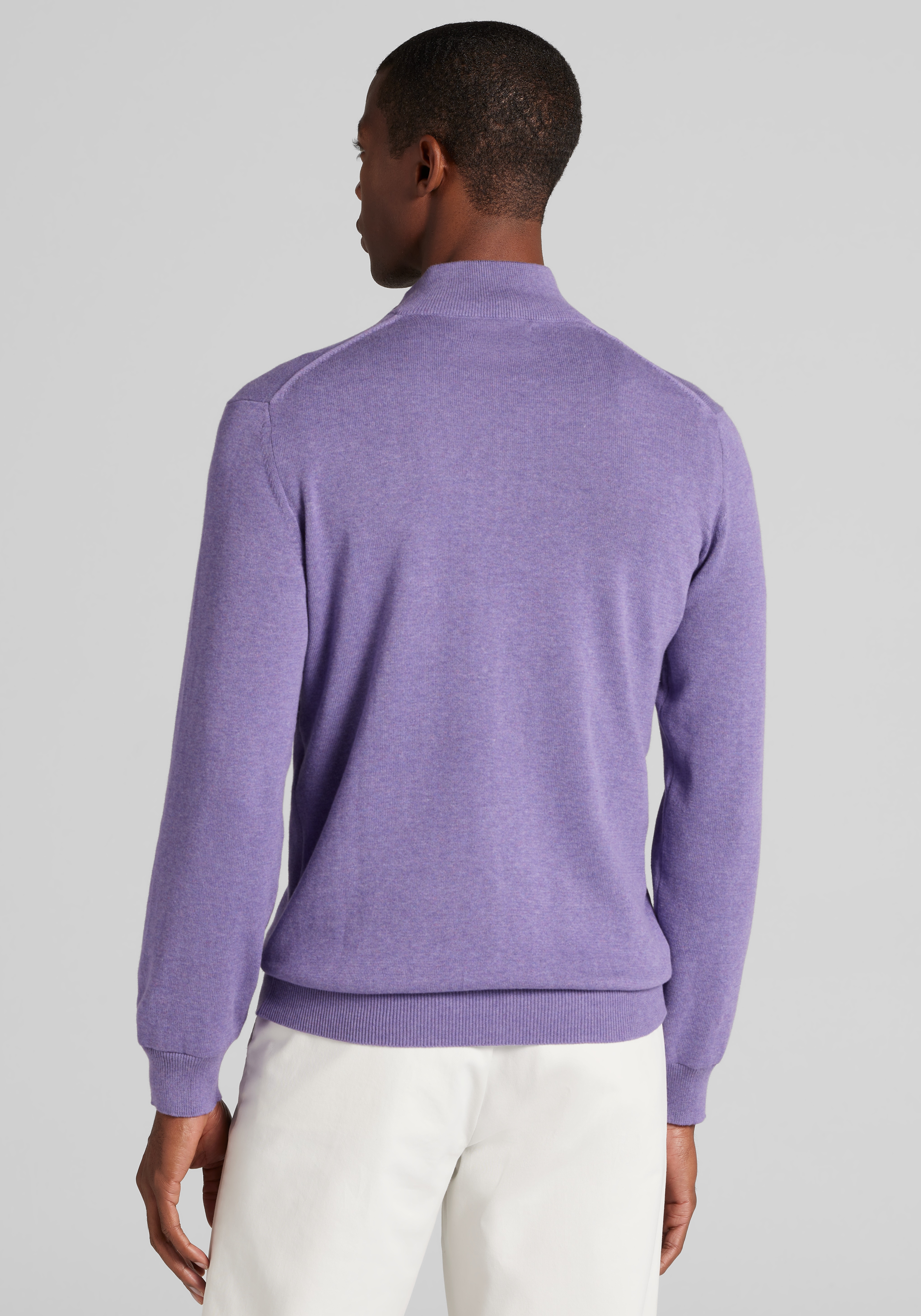 Jos. A. Bank Tailored Fit Pima Cotton 1/4-Zip Sweater - Big & Tall CLEARANCE