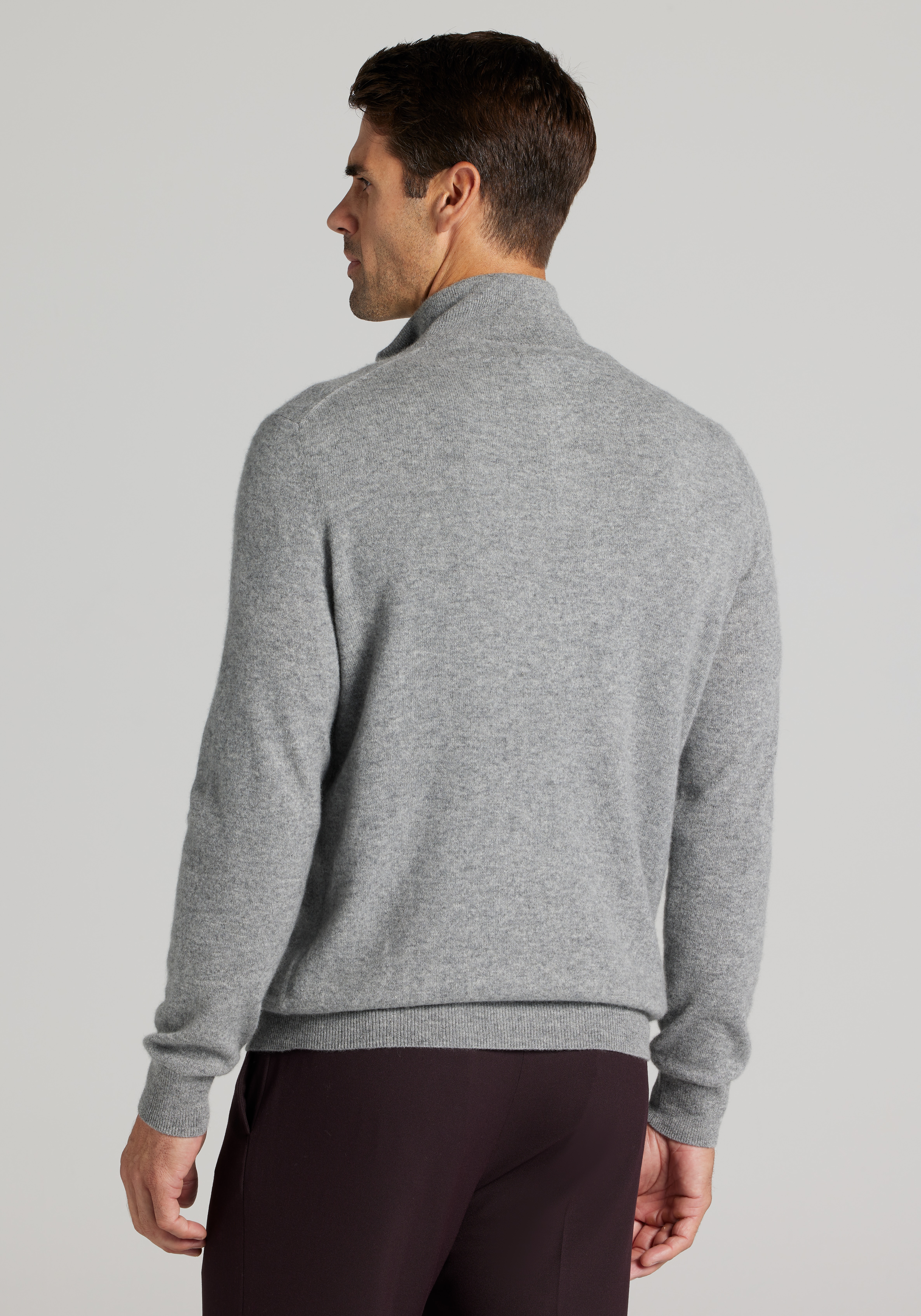 Reserve Collection Tailored Fit 1/4 Zip Cashmere Sweater - Big & Tall CLEARANCE