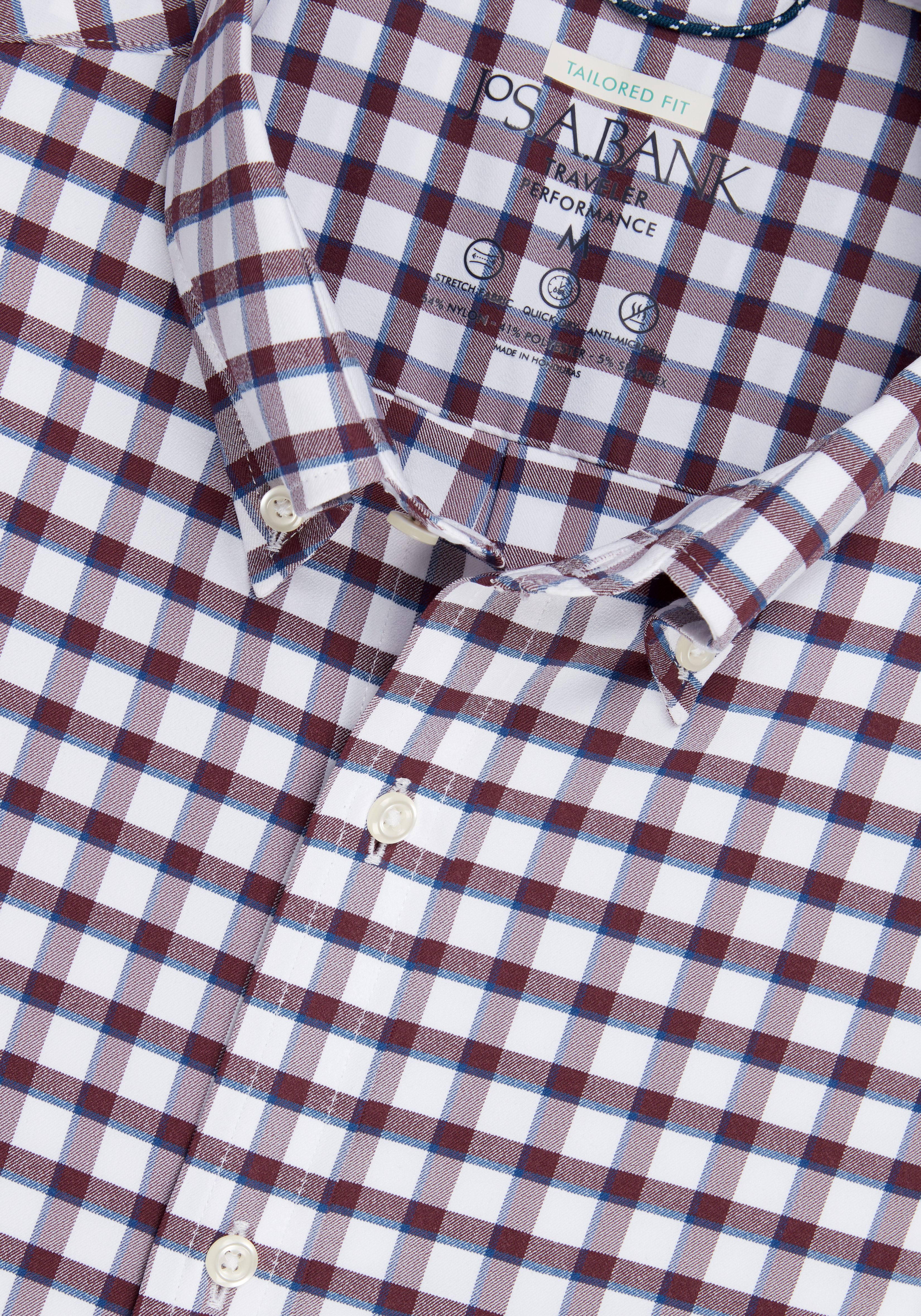 Traveler® Collection Tailored Fit Plaid Sportshirt CLEARANCE