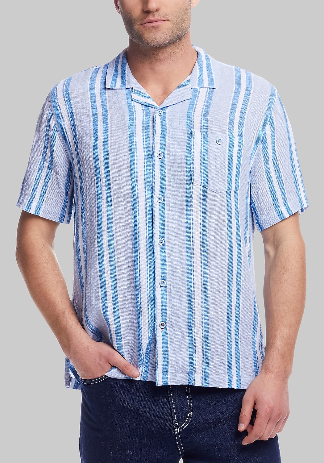 Weatherproof Vintage Traditional Fit Waffle Woven Shirt