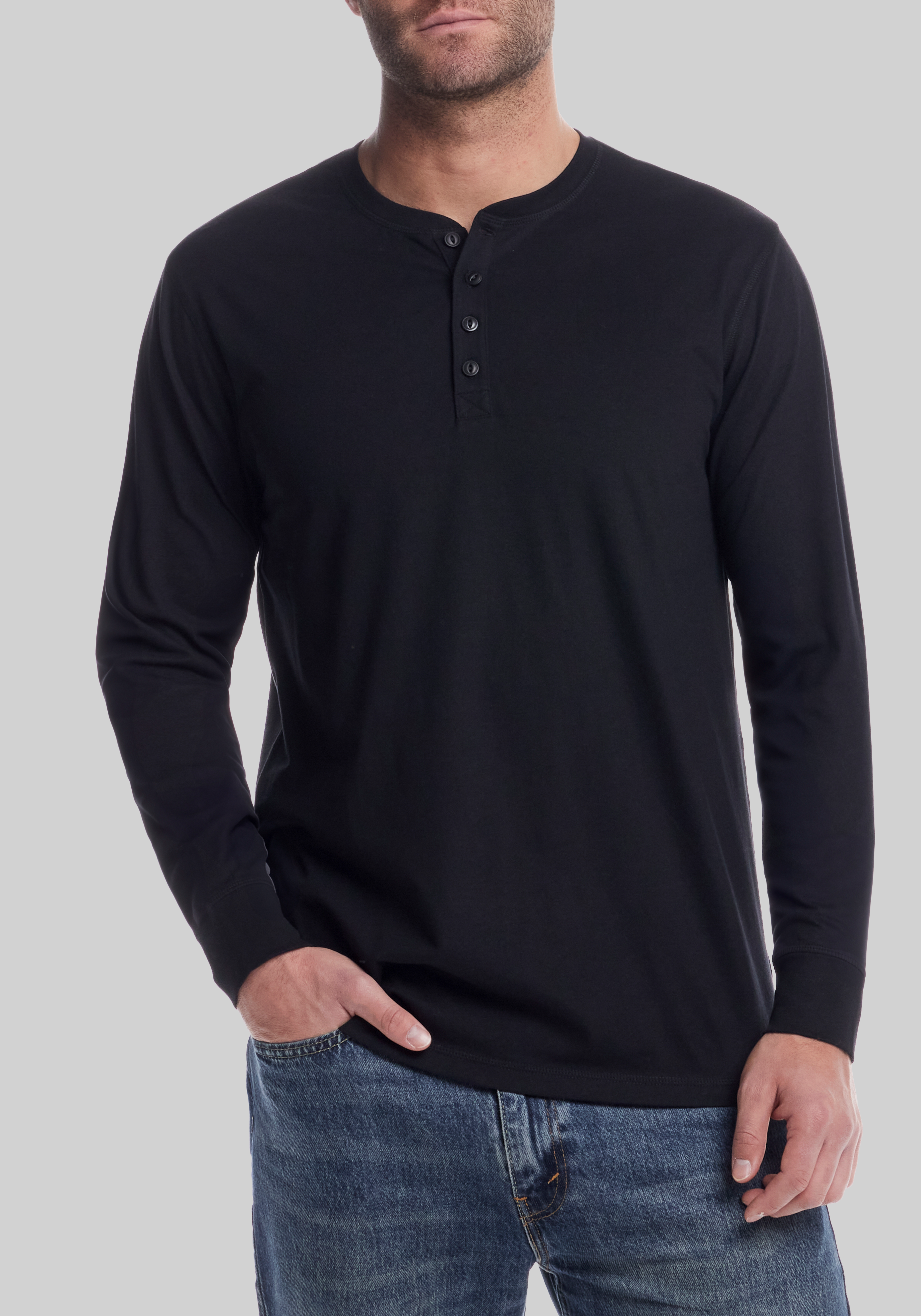 Men's Sale, Weatherproof Vintage Traditional Fit Brushed Jersey Henley - Jos A Bank