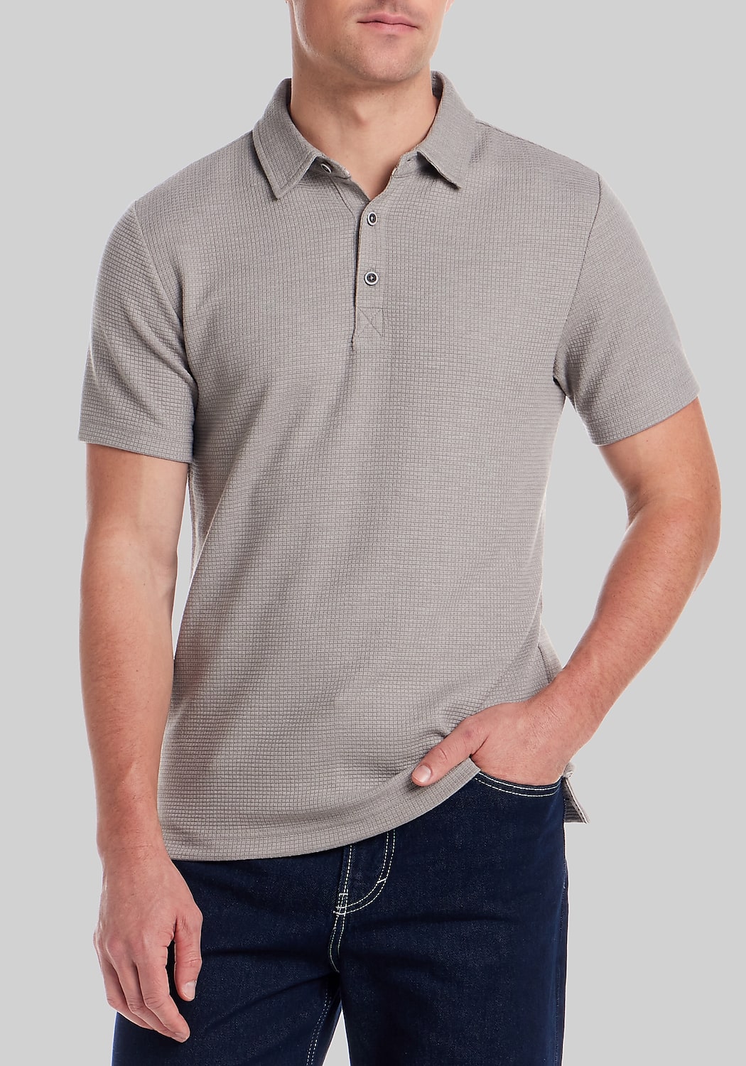 Weatherproof Vintage Traditional Fit Stretch Waffle Polo Shirt