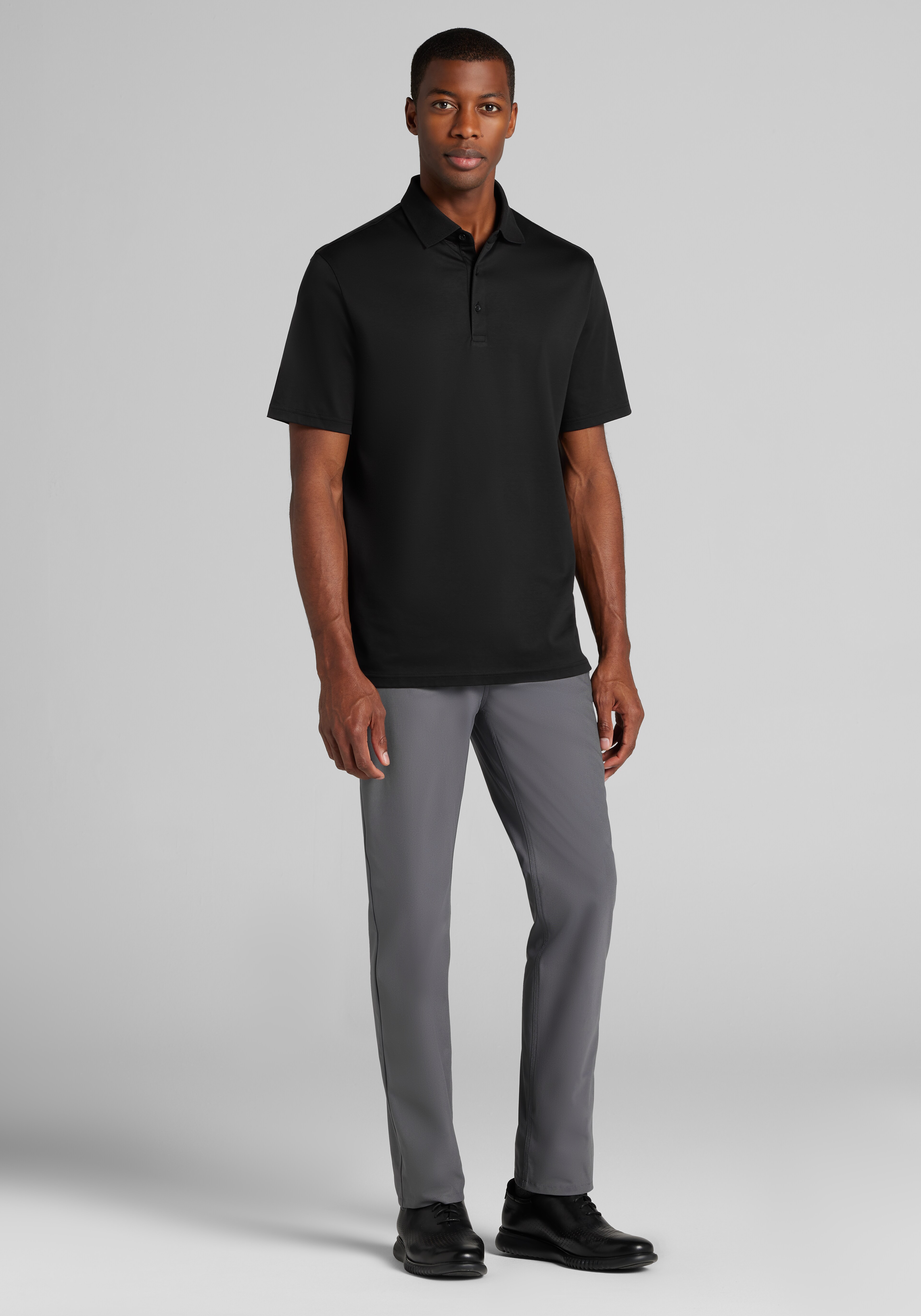 Jos. A. Bank Traditional Fit Liquid Cotton Interlock Polo