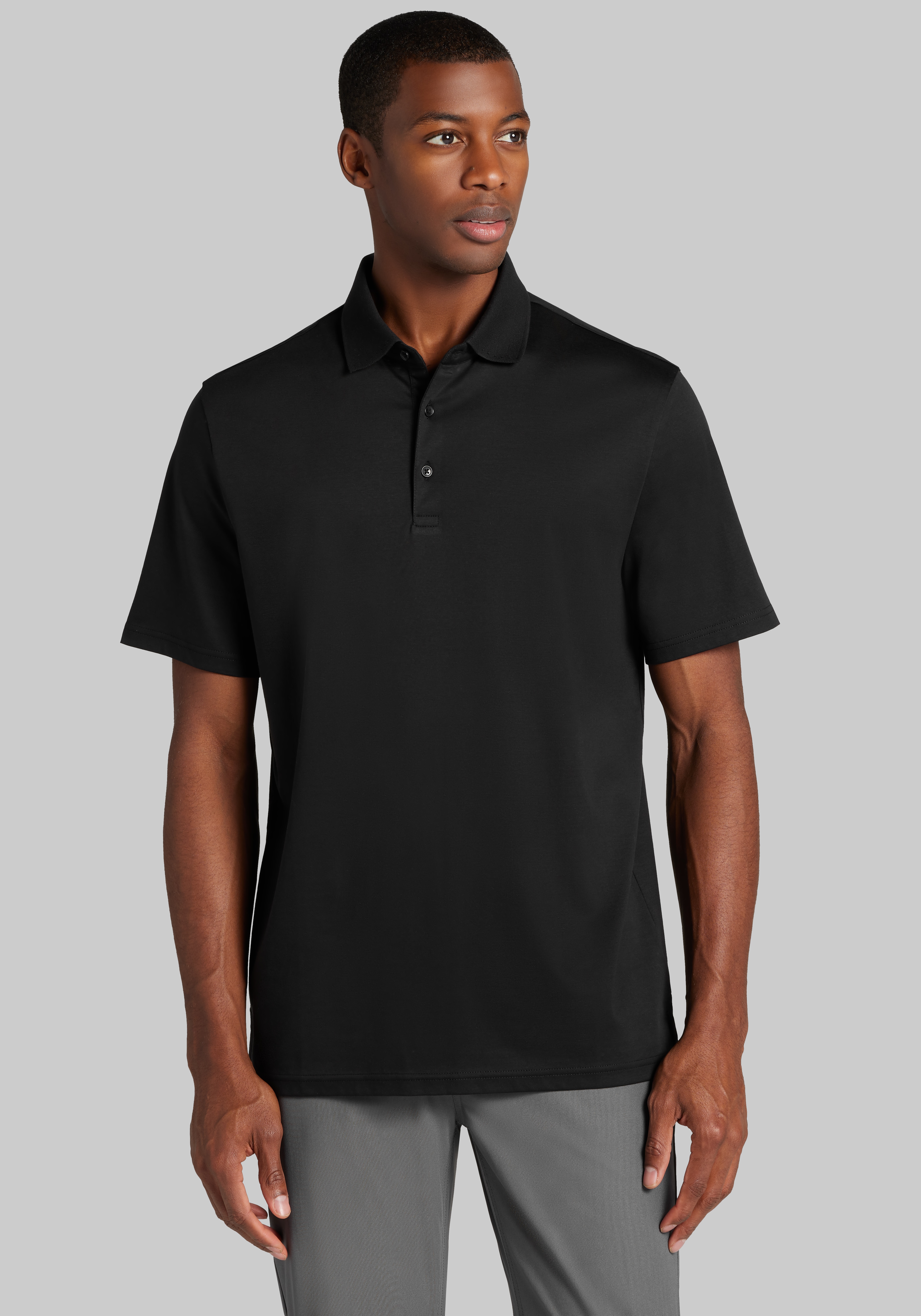 Jos. A. Bank Traditional Fit Liquid Cotton Interlock Polo