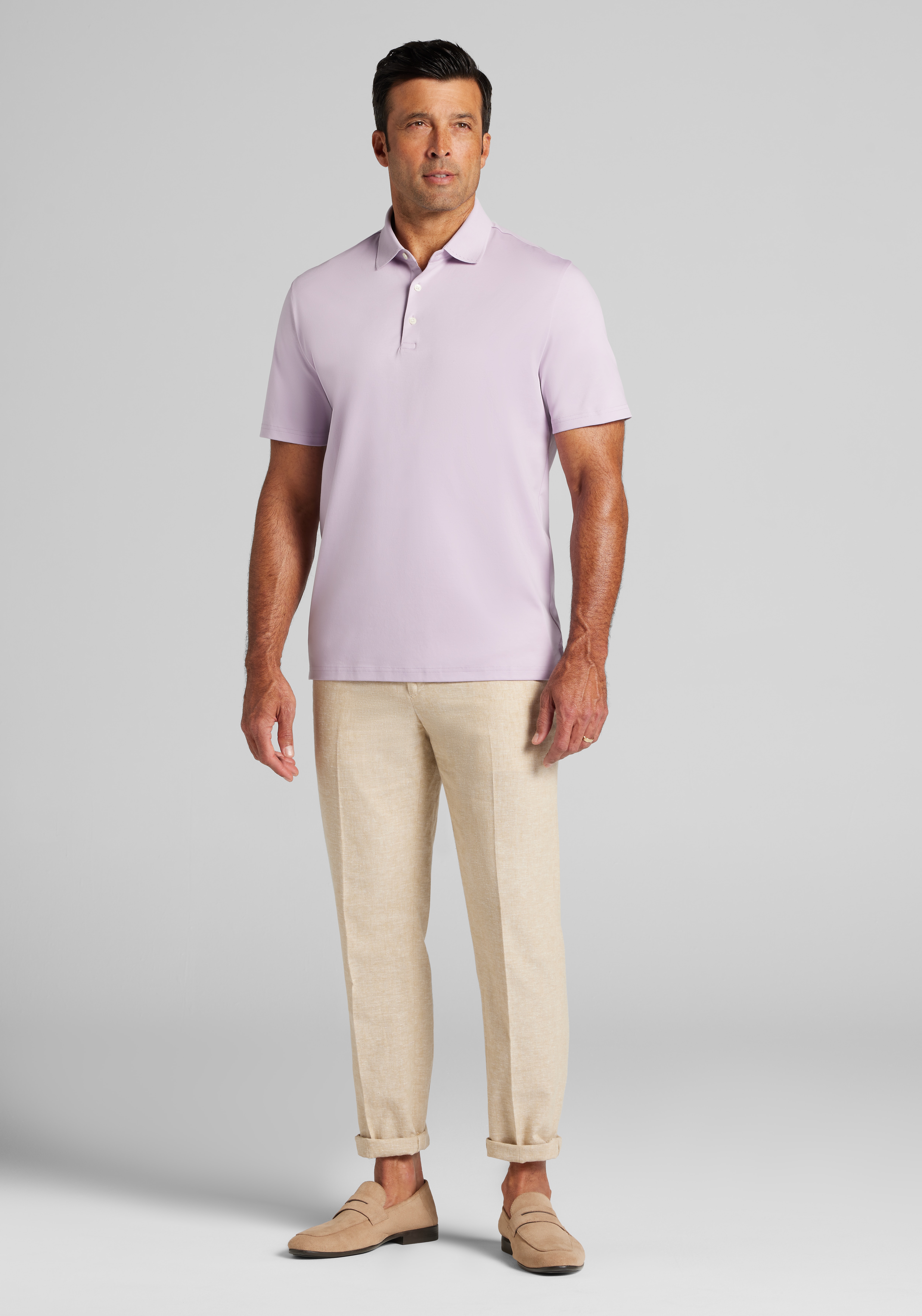 Jos. A. Bank Traditional Fit Liquid Cotton Interlock Polo - Big & Tall CLEARANCE