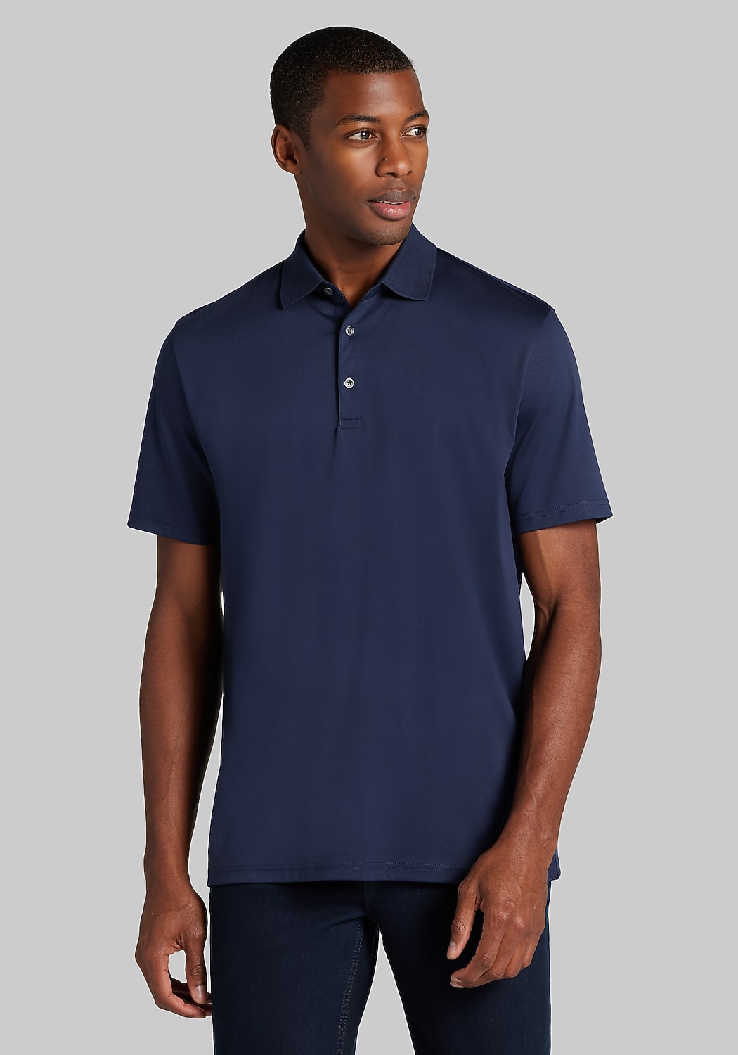 Jos. A. Bank Traditional Fit Liquid Cotton Interlock Polo