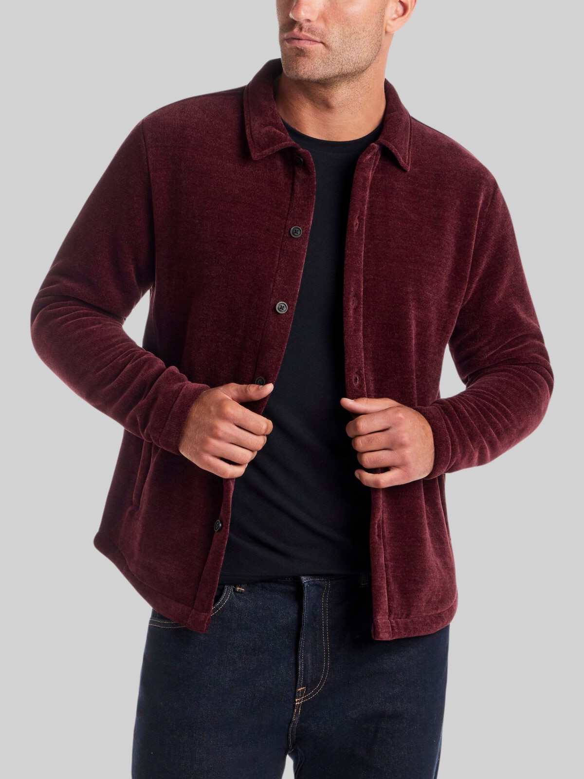 Men's Outerwear, Traditional Fit Shirt Jacket - Jos A Bank