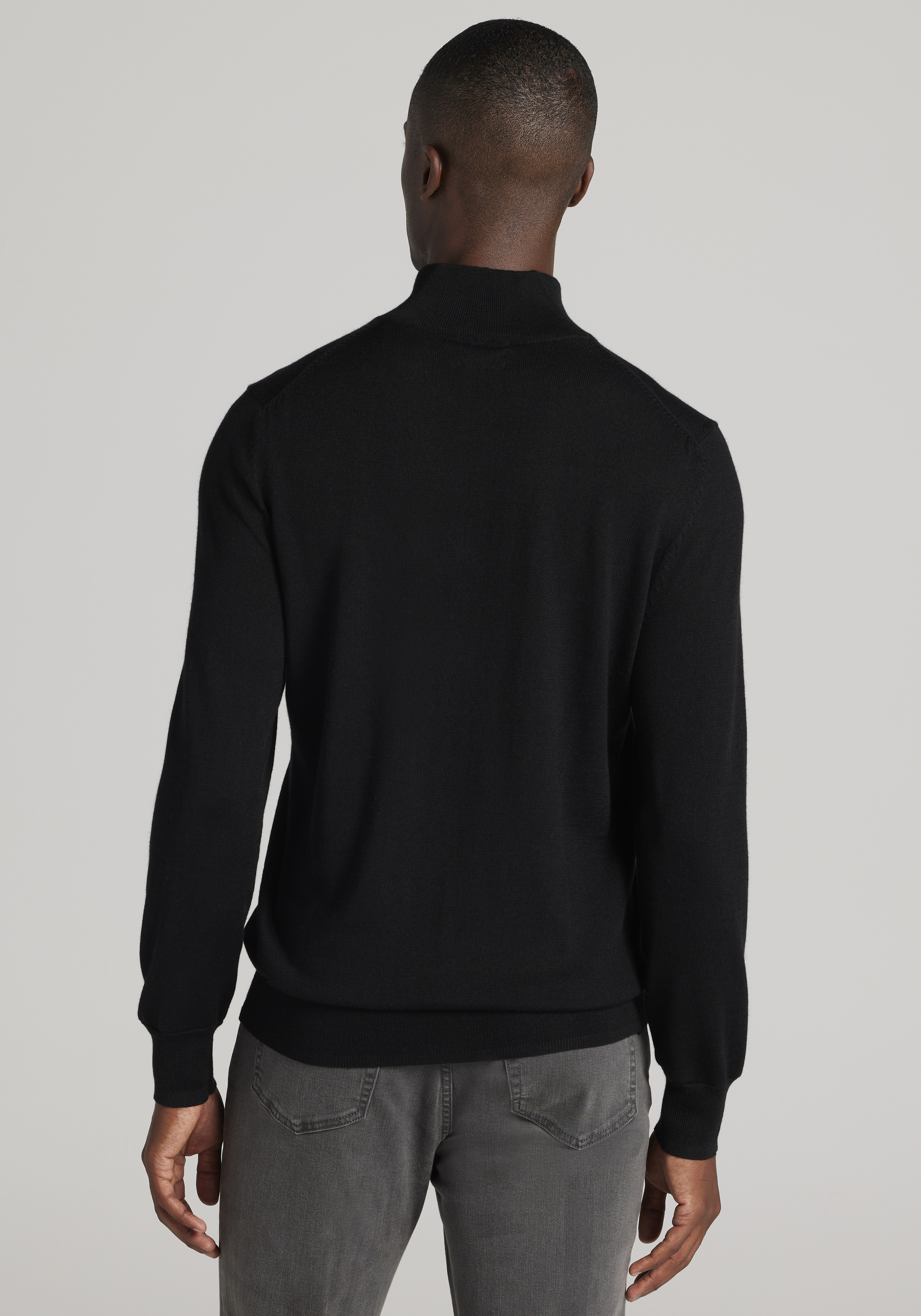 Traveler® Collection Tailored Fit Merino Blend 1/4-Zip Sweater - Big & Tall CLEARANCE
