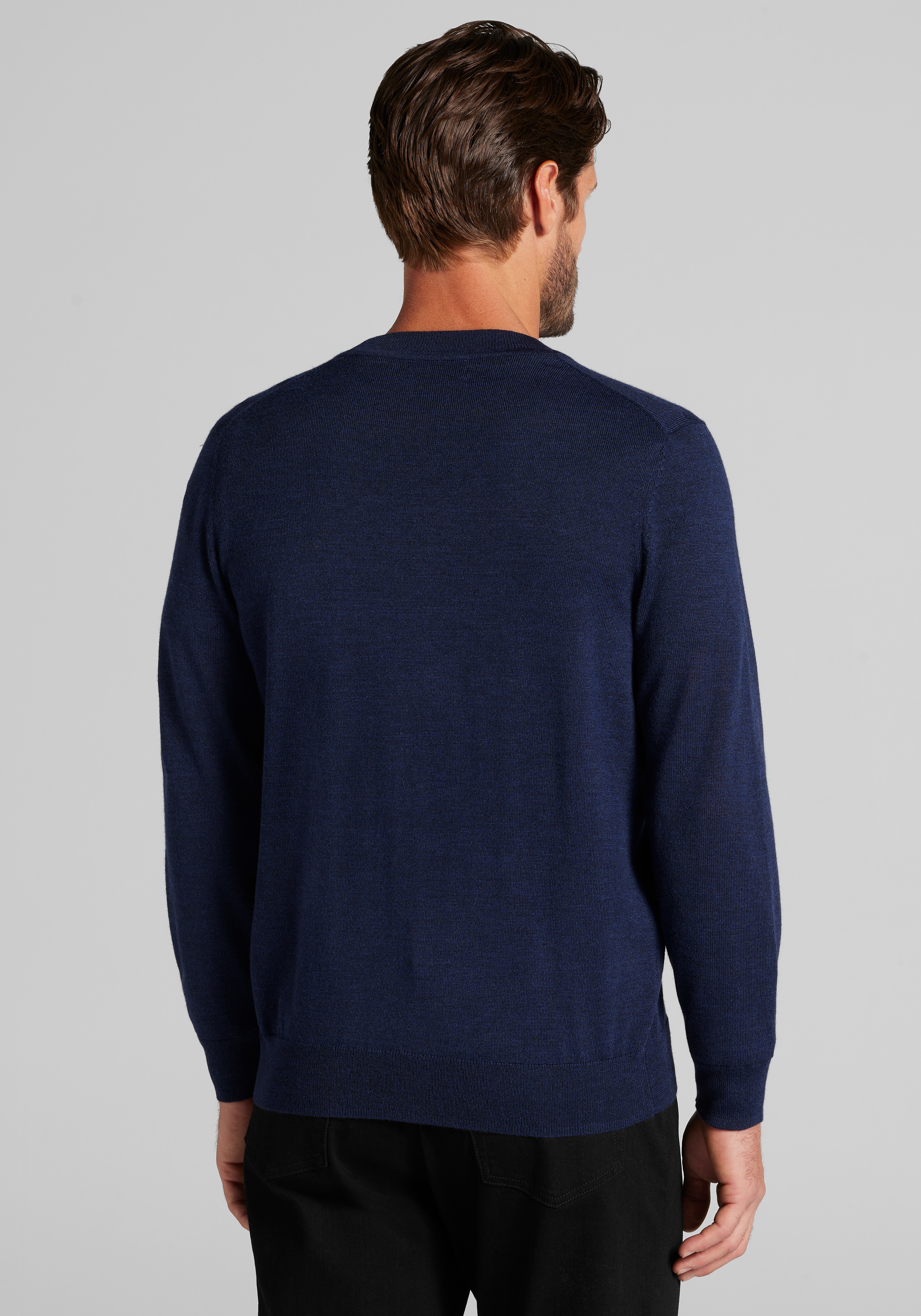 Traveler® Collection Tailored Fit Merino Wool Cardigan Sweater CLEARANCE