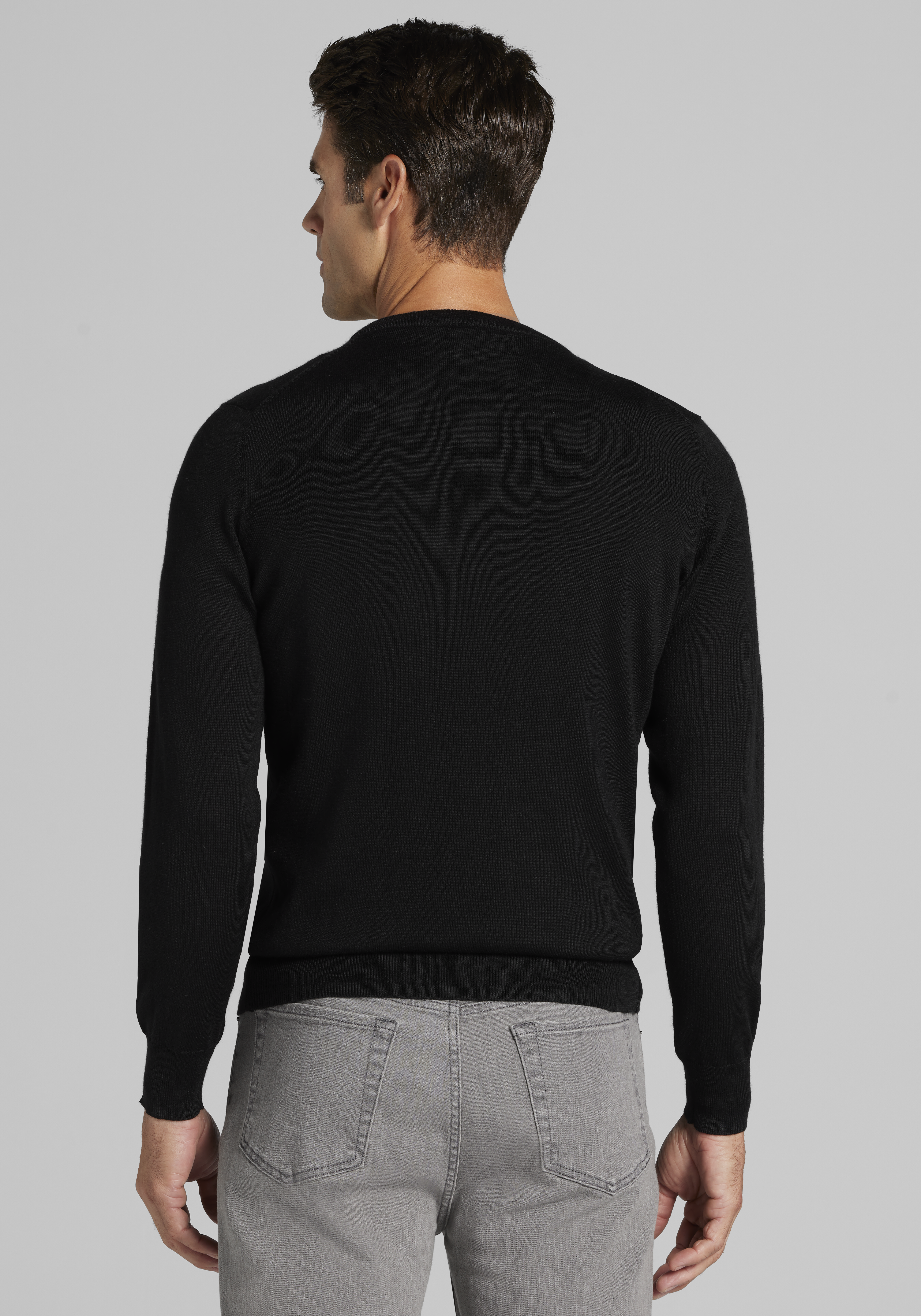 Traveler® Performance Tailored Fit Merino V-Neck Sweater - Big & Tall CLEARANCE