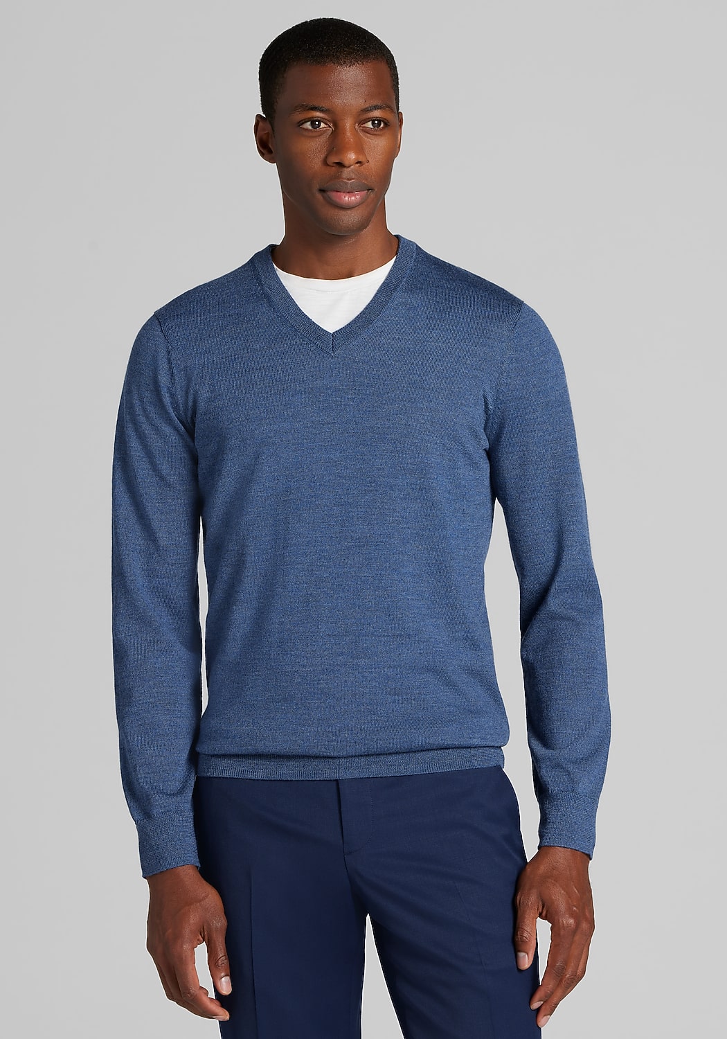 Traveler&reg; Performance Tailored Fit Merino V-Neck Sweater CLEARANCE