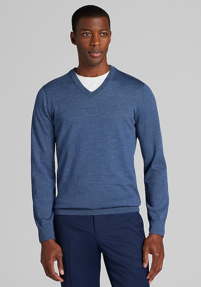 Traveler® Performance Tailored Fit Merino V-Neck Sweater CLEARANCE