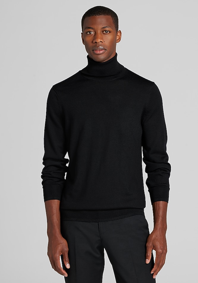 Traveler® Collection Tailored Fit Merino Wool Turtleneck Sweater
