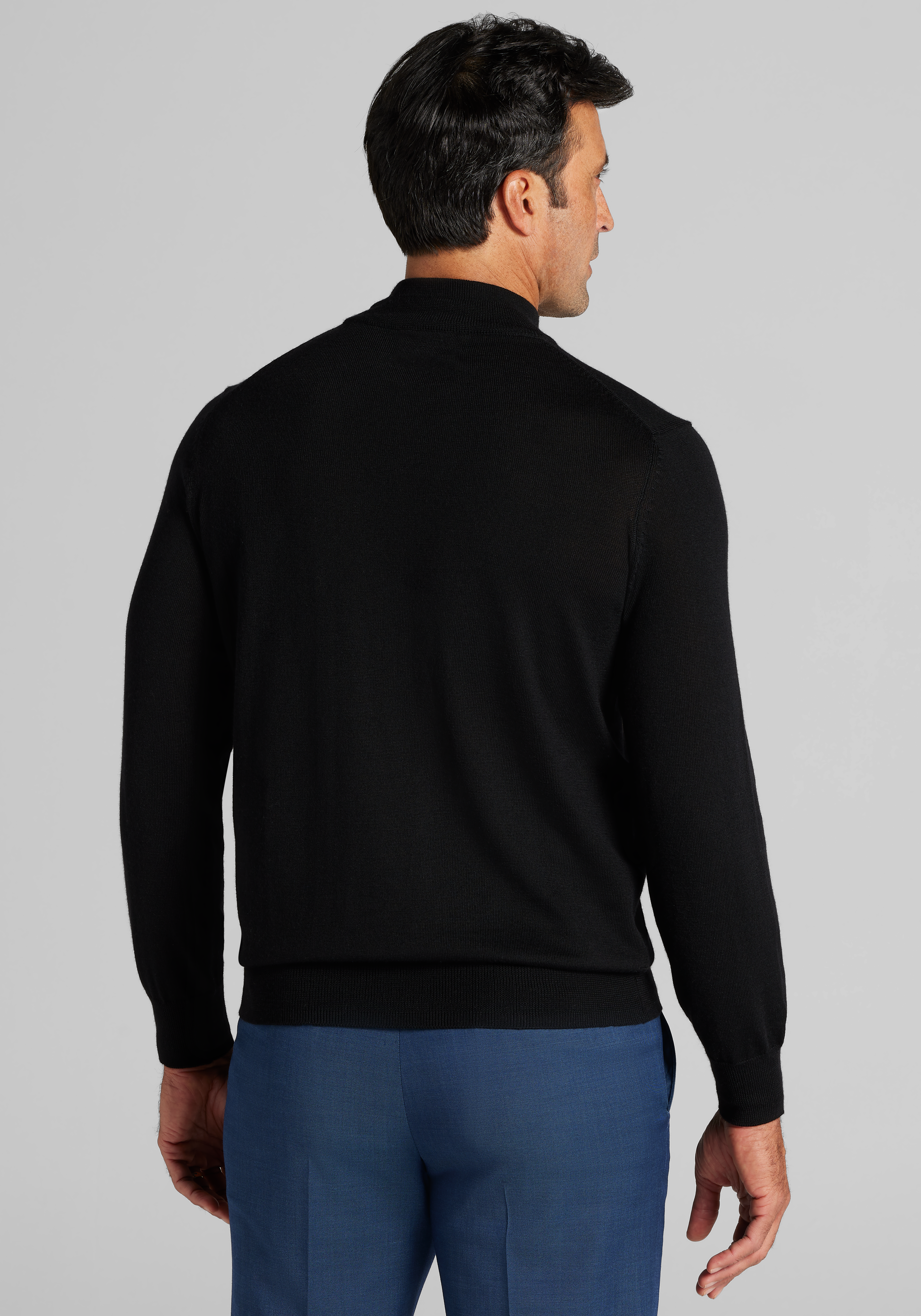 Traveler® Performance Tailored Fit Merino Blend Mock Neck Sweater CLEARANCE