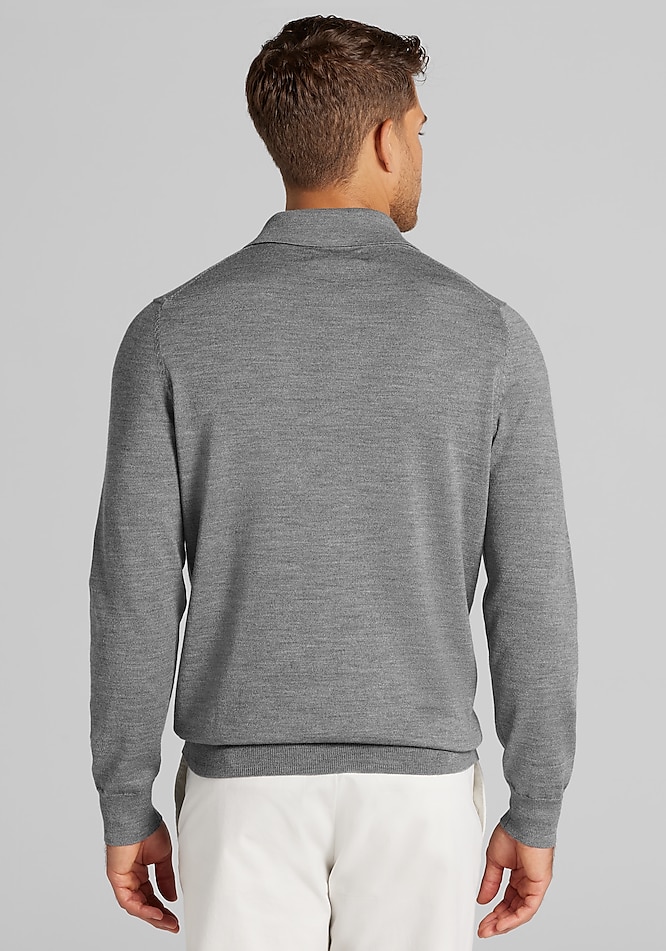 Traveler® Performance Tailored Fit Merino Polo Sweater - Big