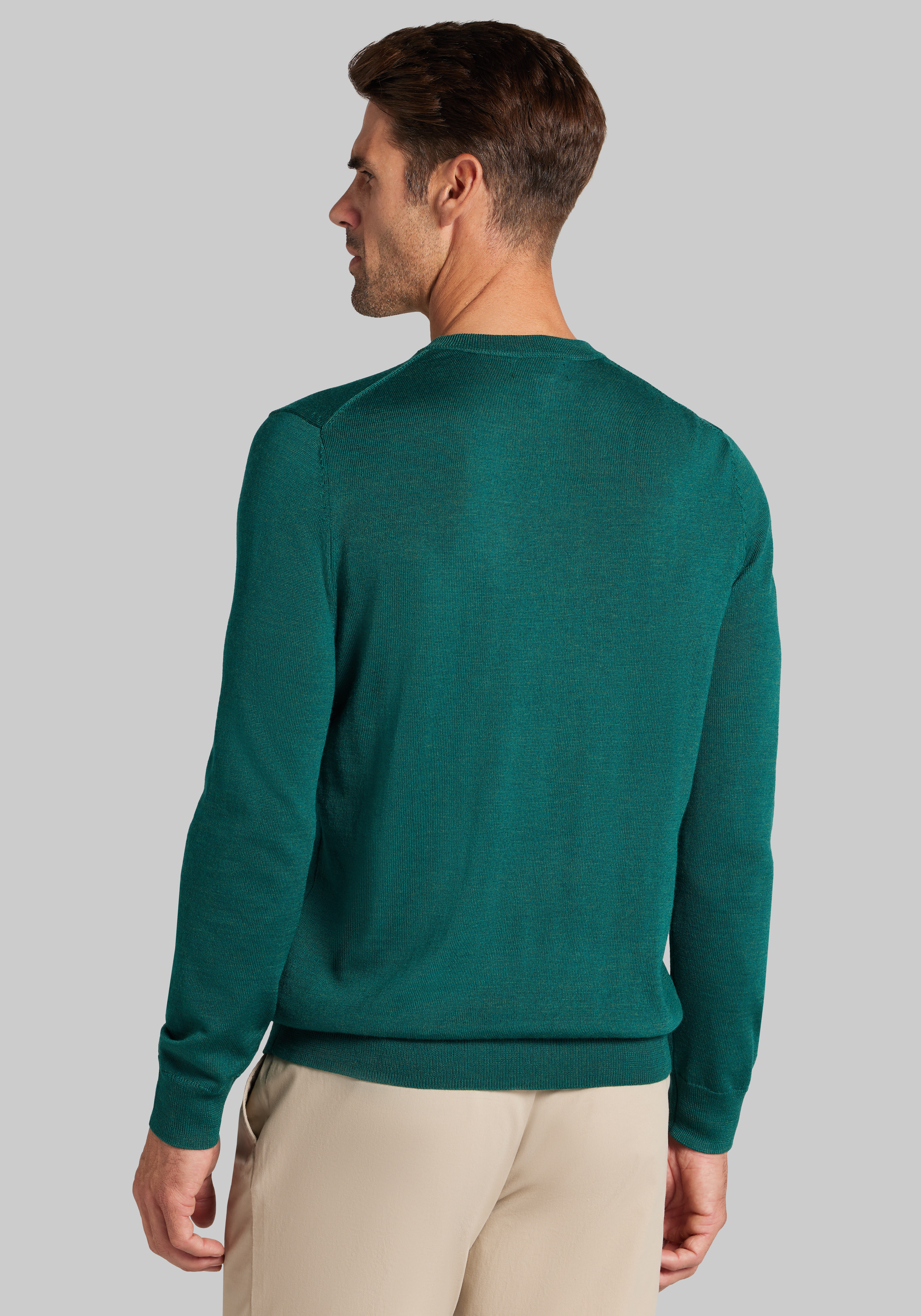 Traveler® Collection Tailored Fit Merino Wool V-Neck Sweater