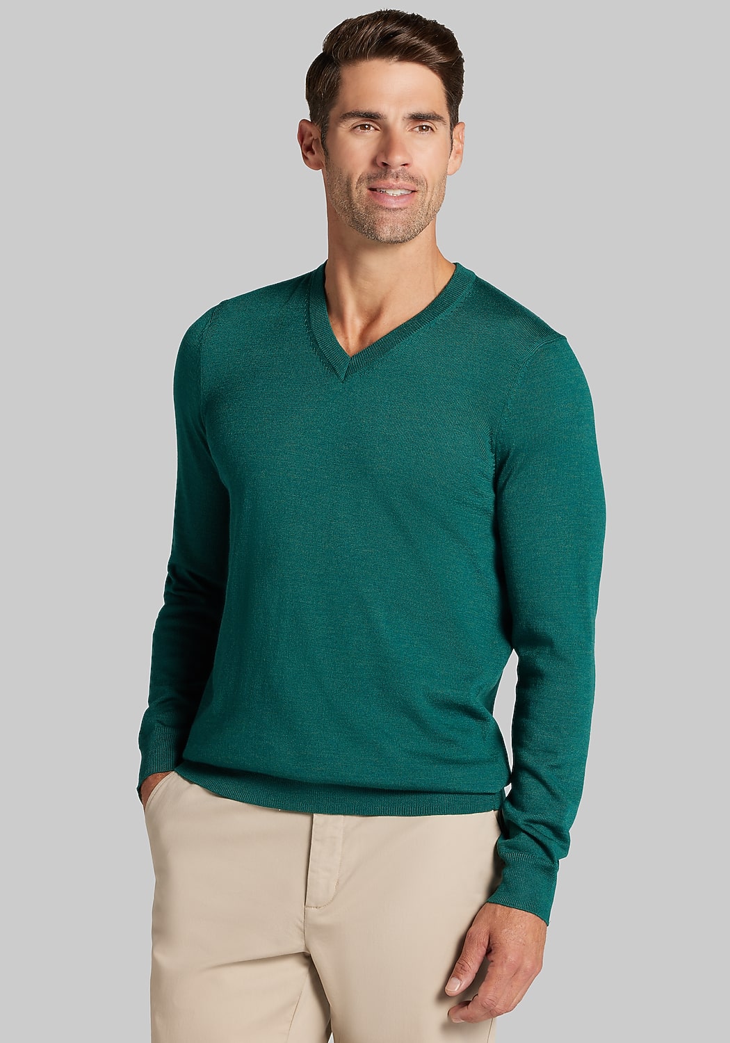 Traveler® Collection Tailored Fit V-Neck Sweater