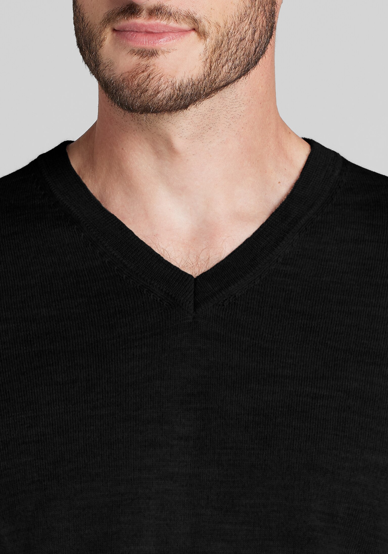 Traveler® Collection Tailored Fit V-Neck Merino Sweater