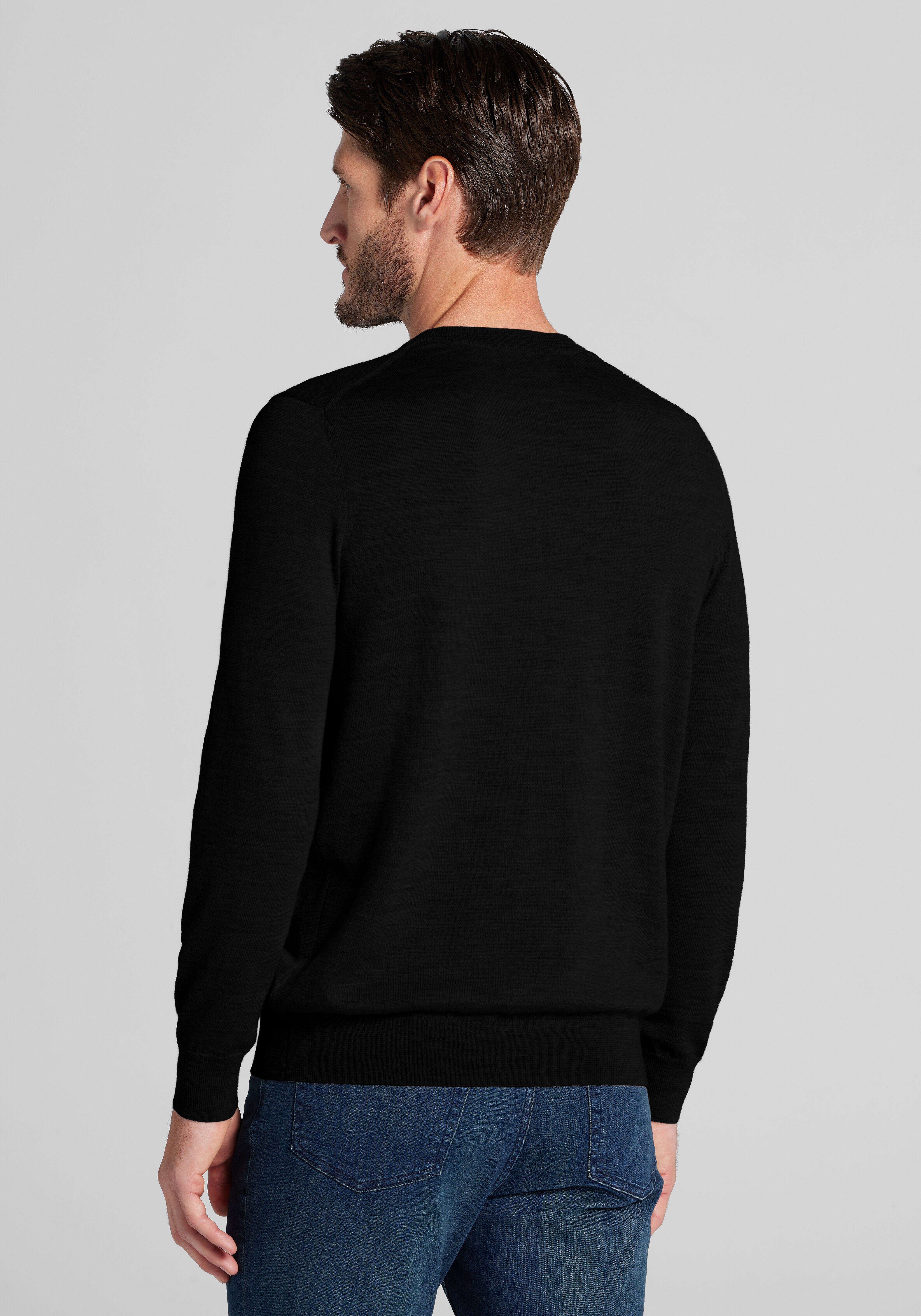 Traveler® Collection Tailored Fit V-Neck Merino Sweater
