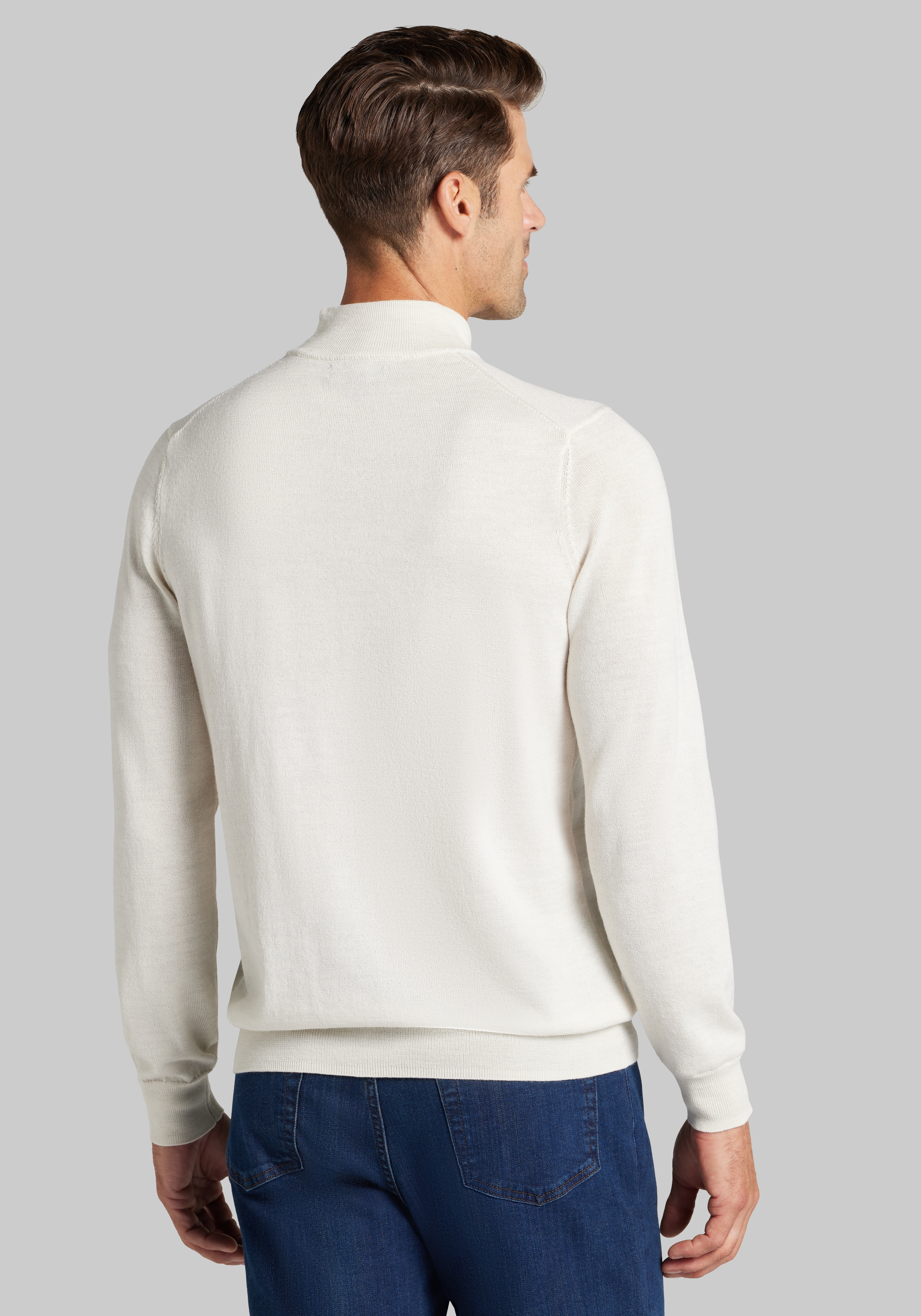 Traveler® Collection Tailored Fit Mock Neck Merino Sweater