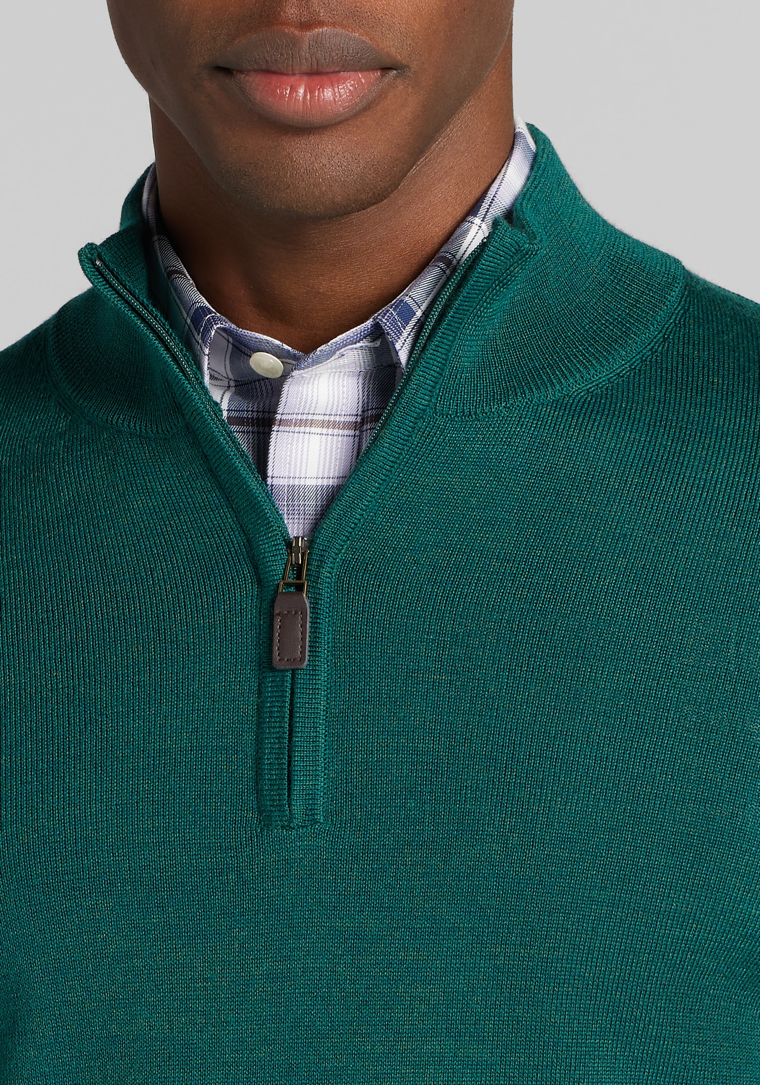 Traveler® Collection Tailored Fit Merino Wool 1/4-Zip Sweater