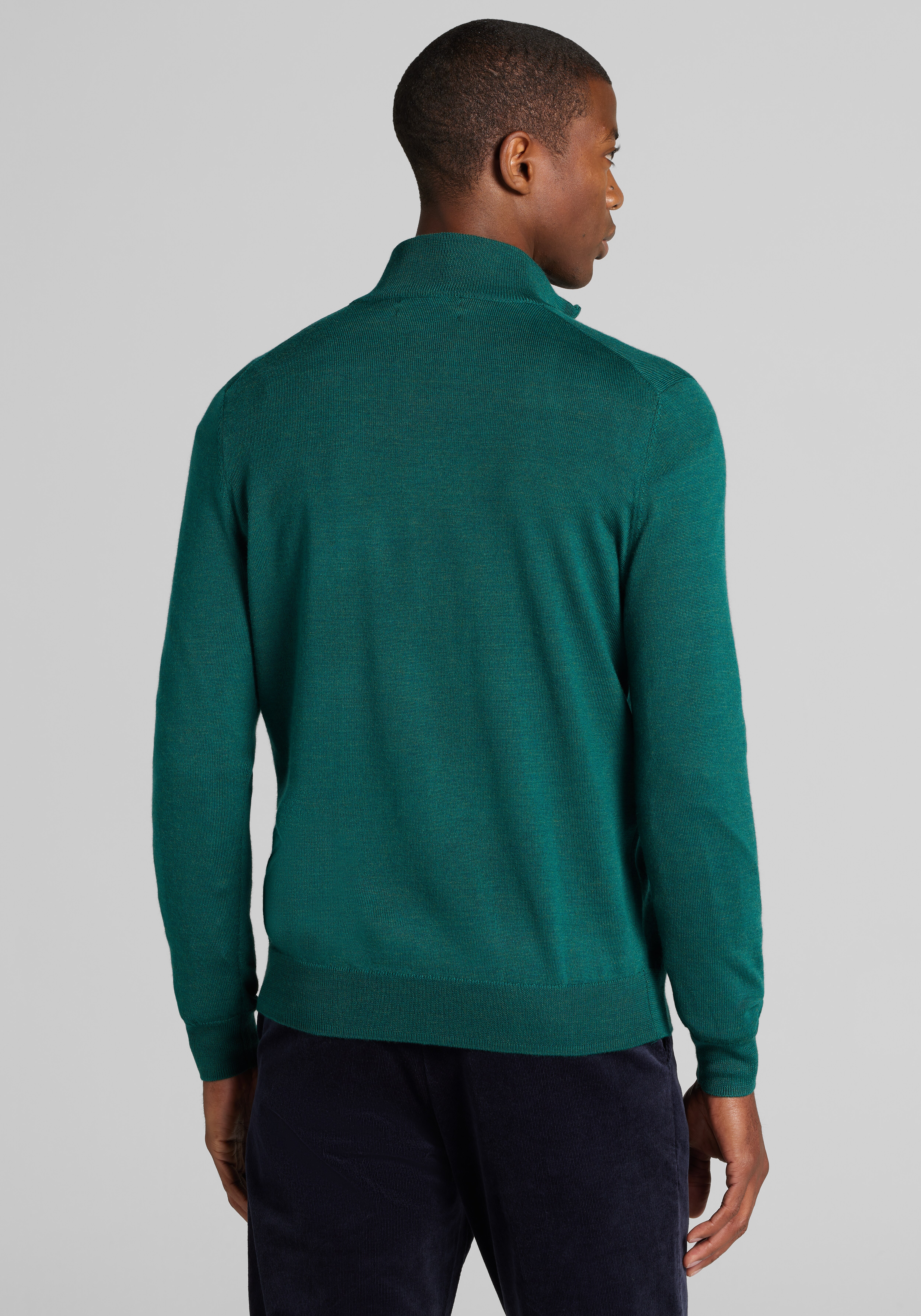 Traveler® Collection Tailored Fit Merino Wool 1/4-Zip Sweater