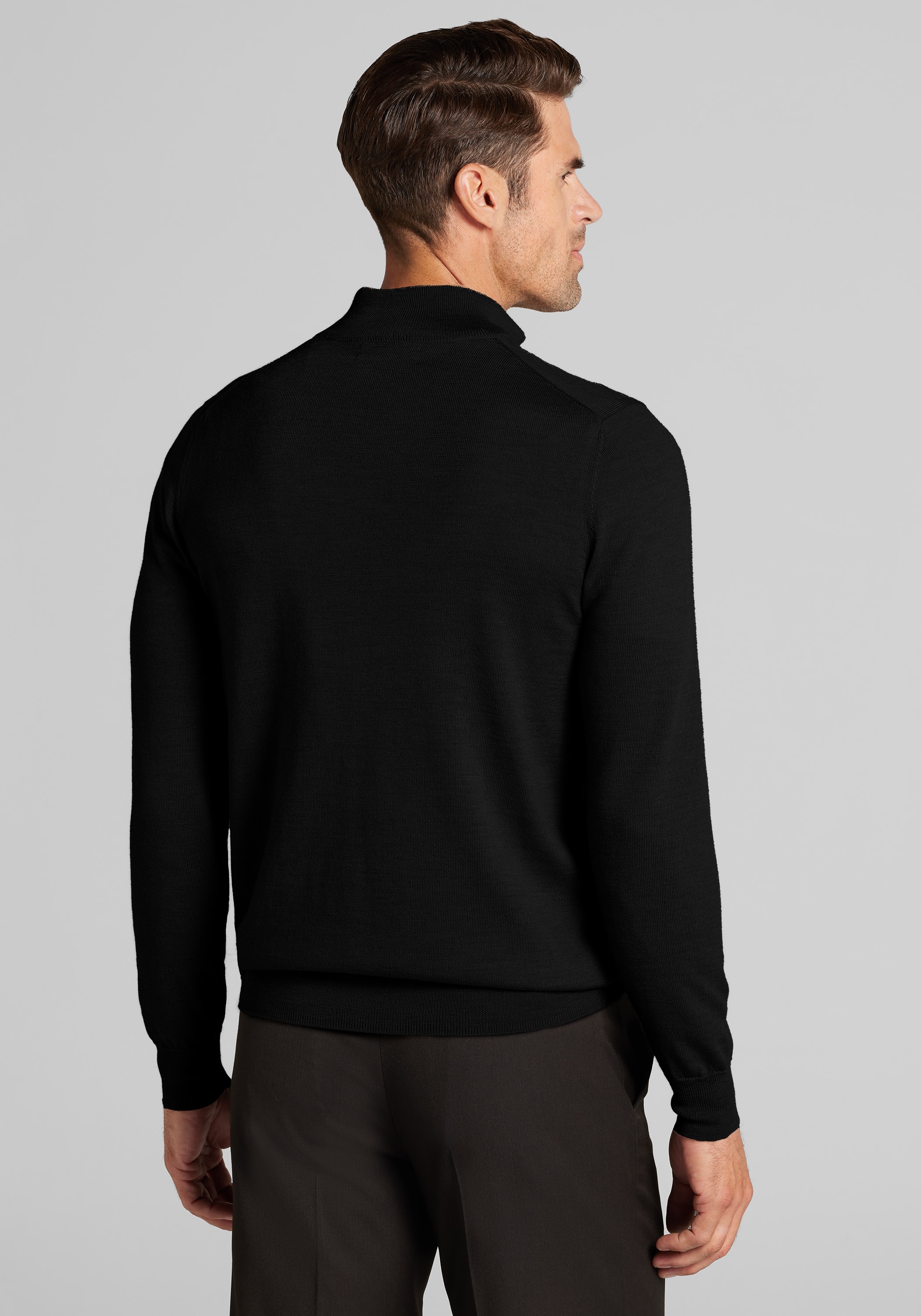 Traveler® Collection Tailored Fit Merino Wool Blend 1/4-Zip Sweater