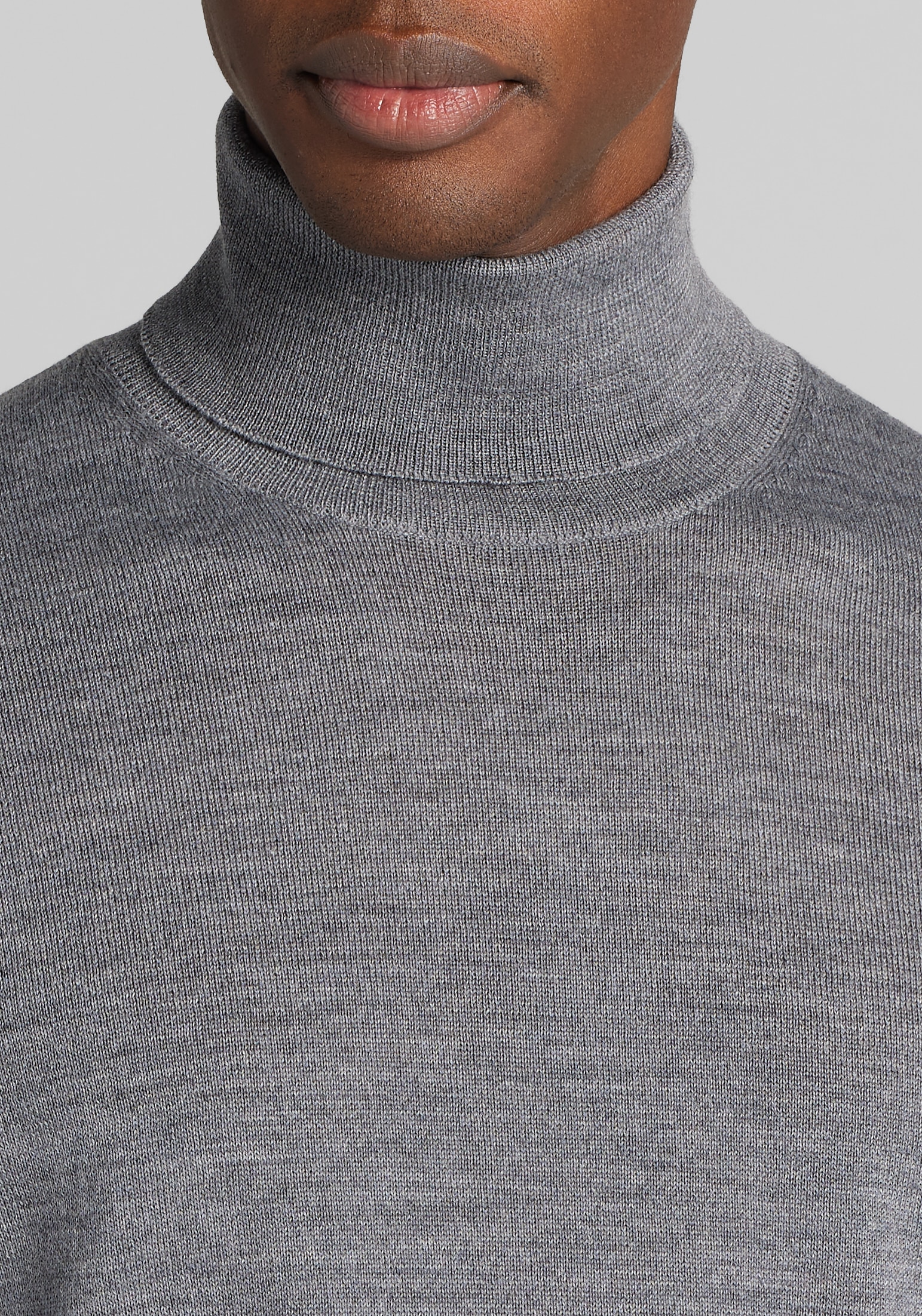 Traveler® Collection Tailored Fit Merino Wool Turtleneck Sweater