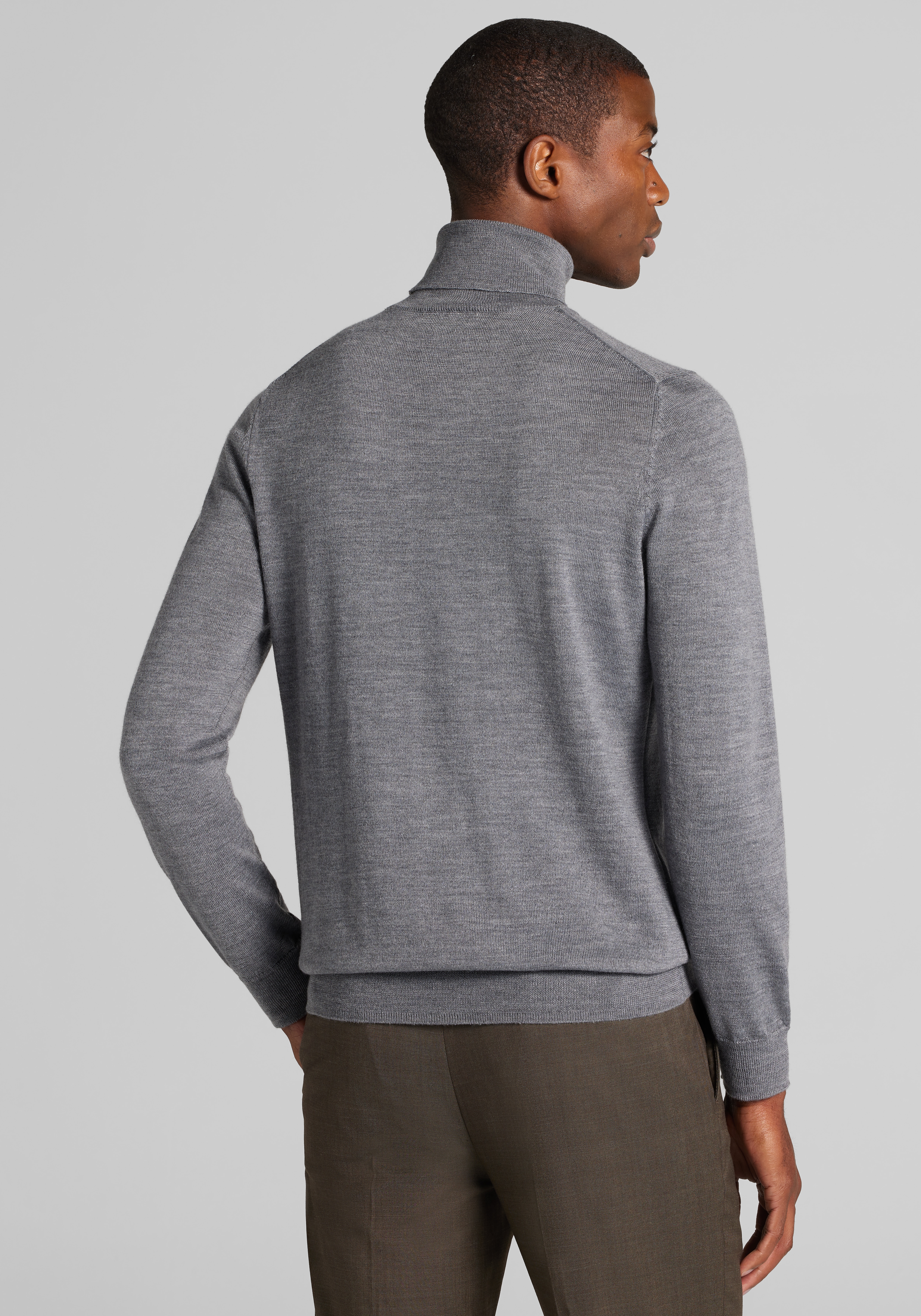 Traveler® Collection Tailored Fit Merino Wool Turtleneck Sweater