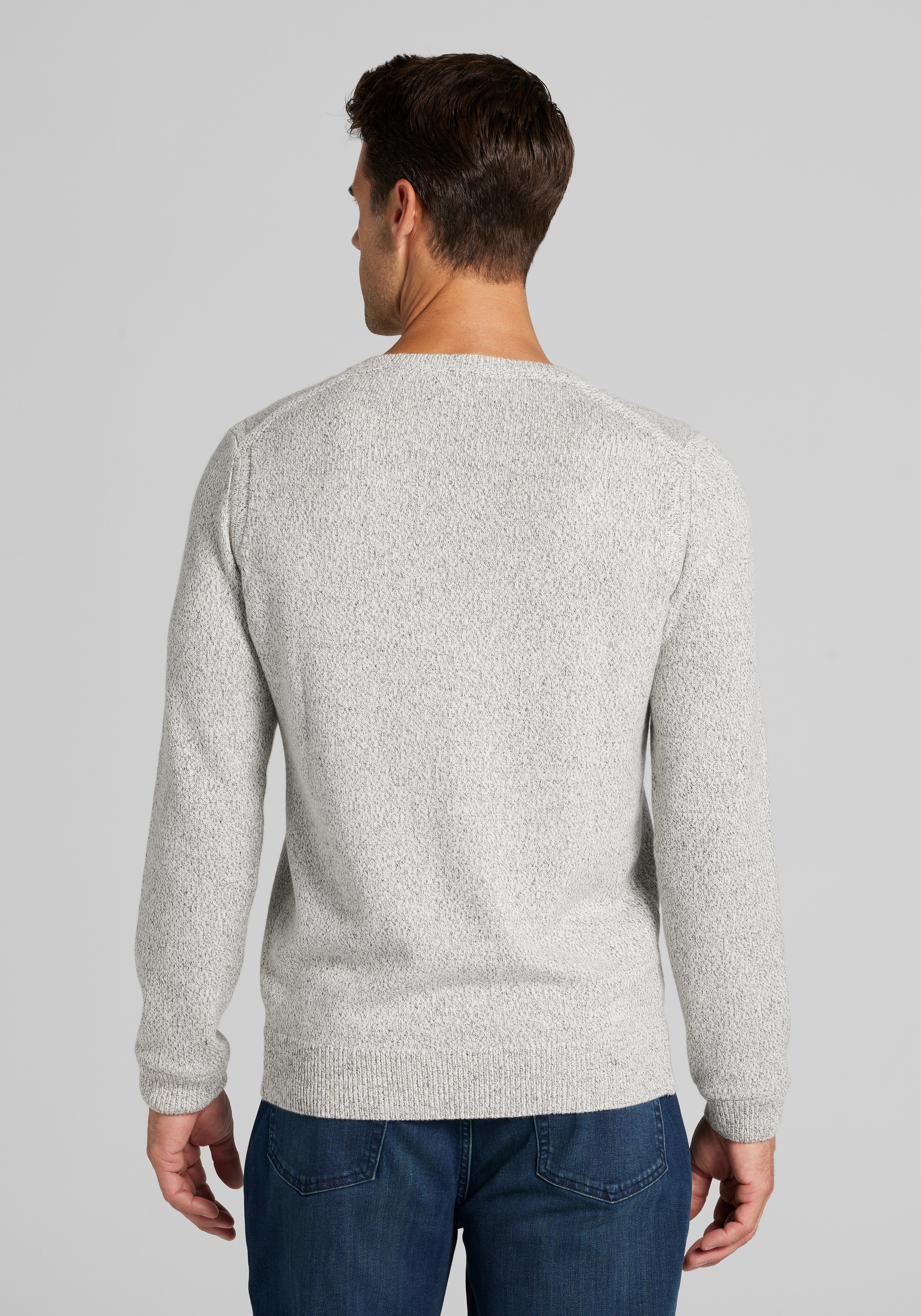 Jos. A. Bank Tailored Fit Jaspe V-Neck Sweater - Big & Tall CLEARANCE